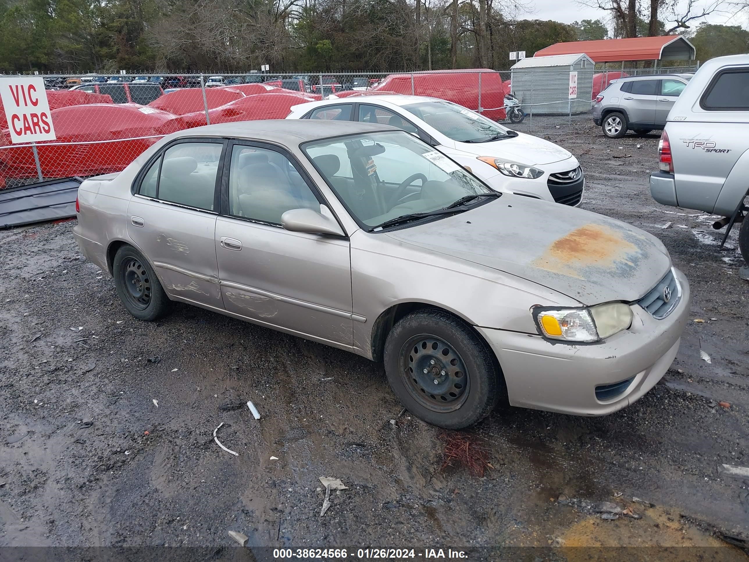 TOYOTA COROLLA 2001 2t1br12e21c508510