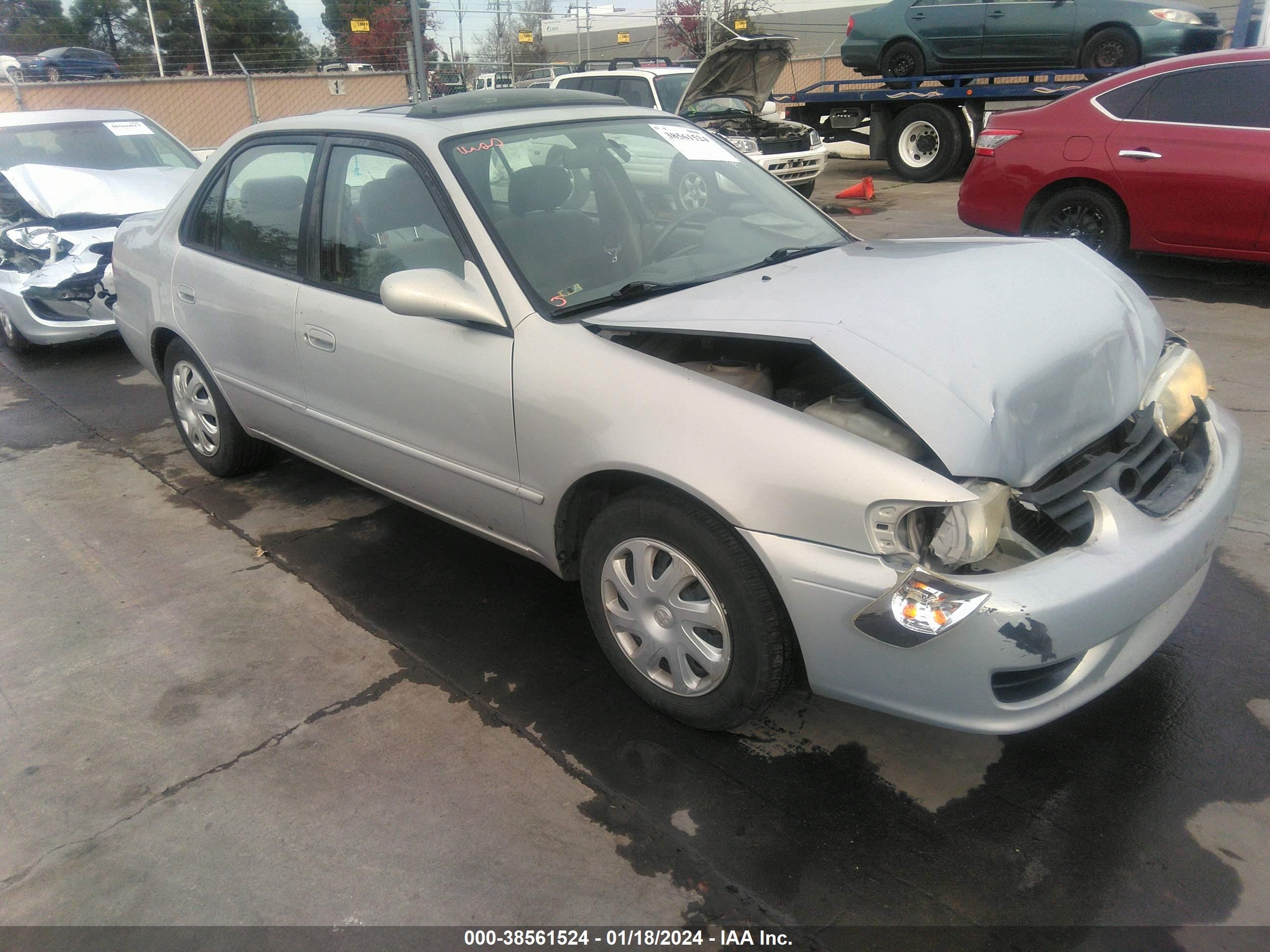 TOYOTA COROLLA 2002 2t1br12e22c583208