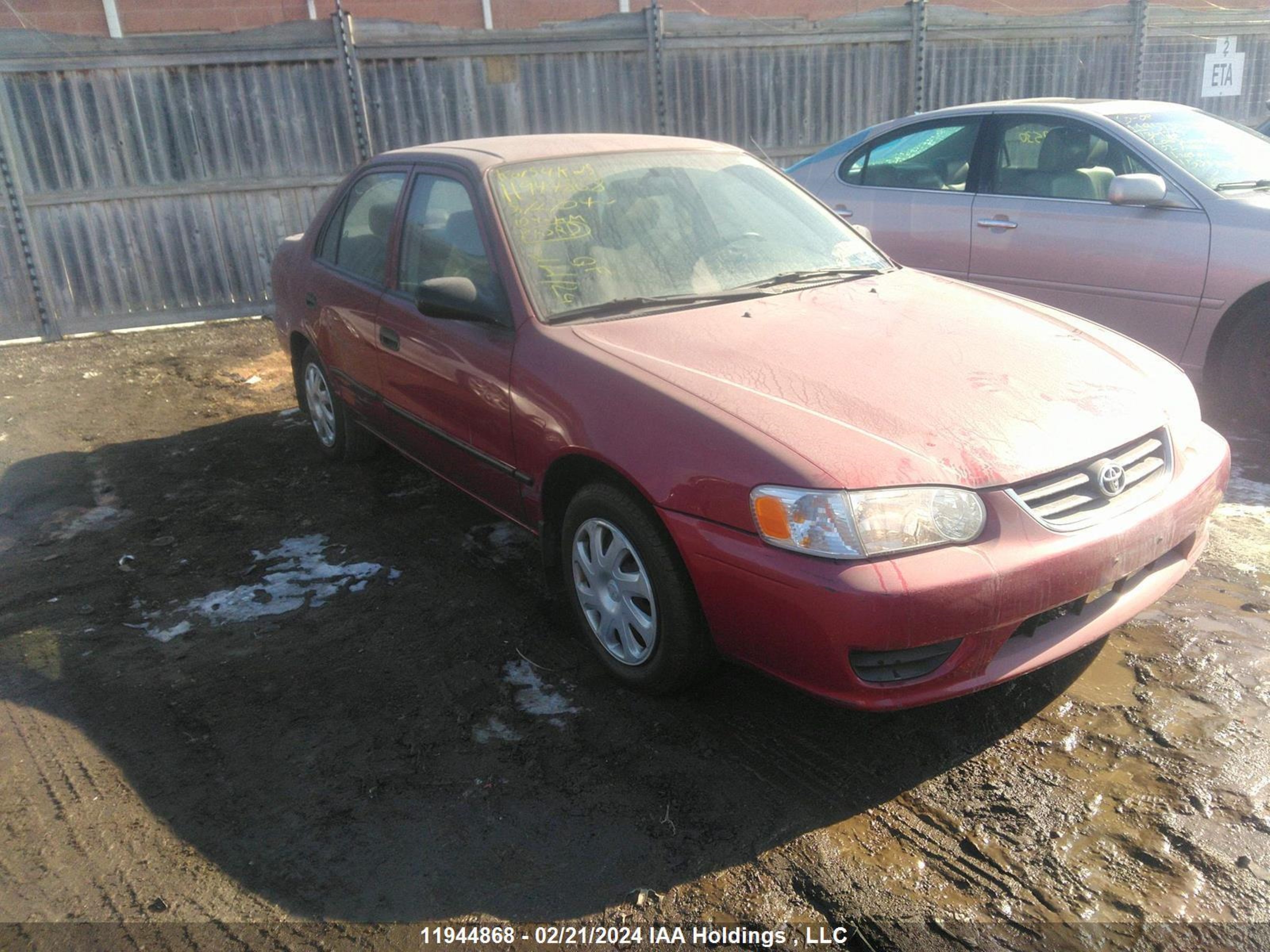 TOYOTA COROLLA 2002 2t1br12e22c872704