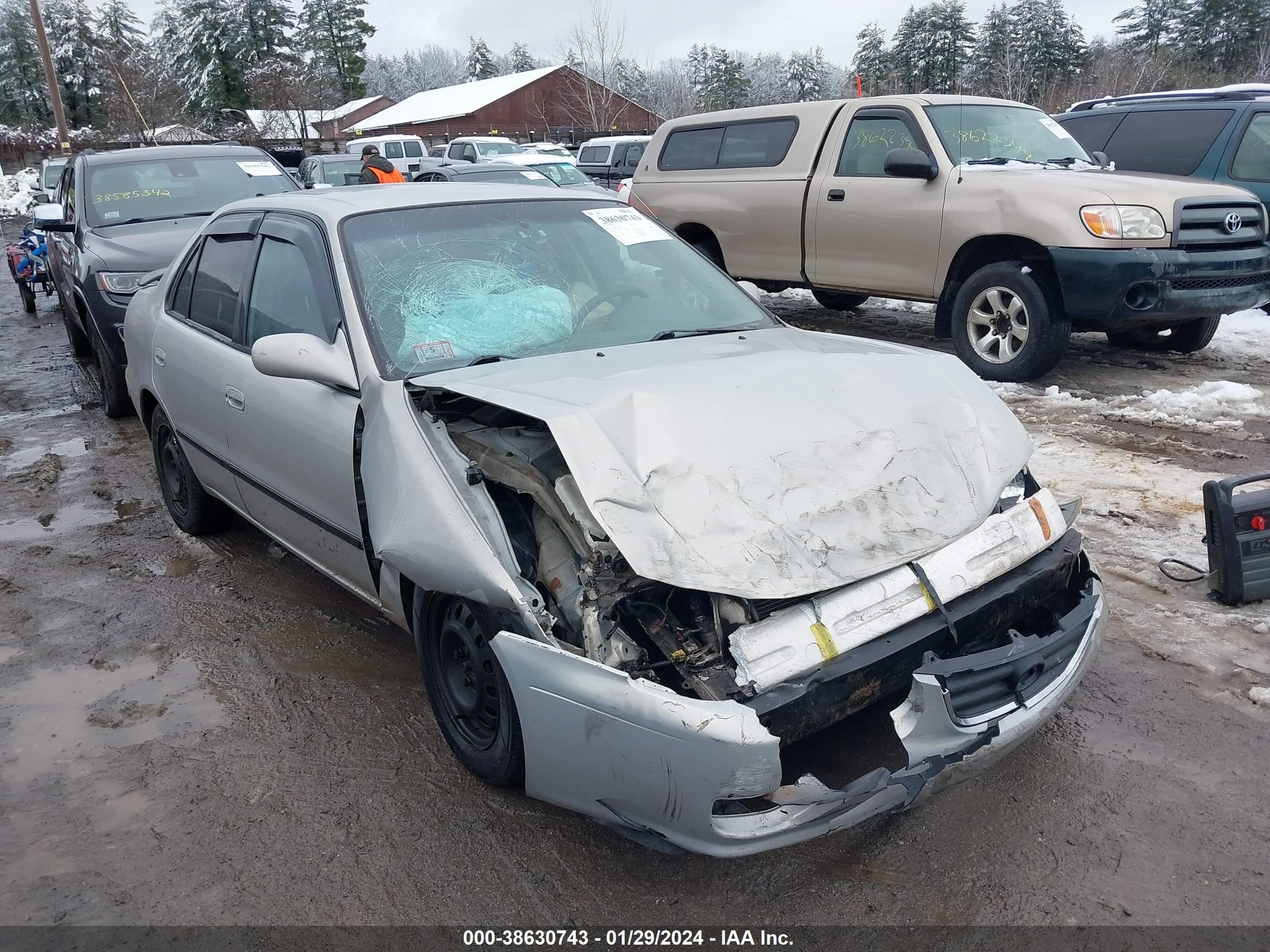 TOYOTA COROLLA 2001 2t1br12e41c442087