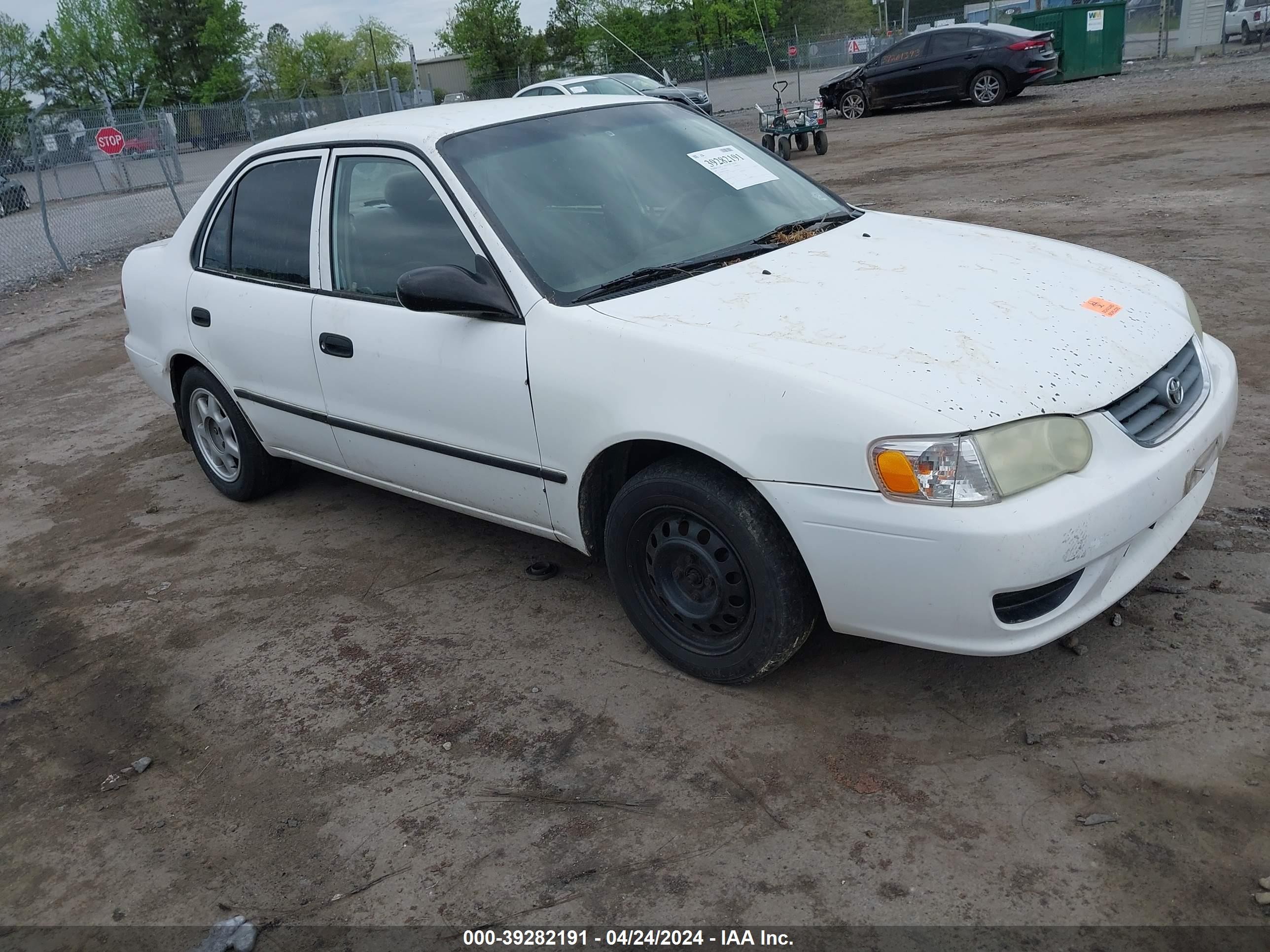 TOYOTA COROLLA 2001 2t1br12e51c504810