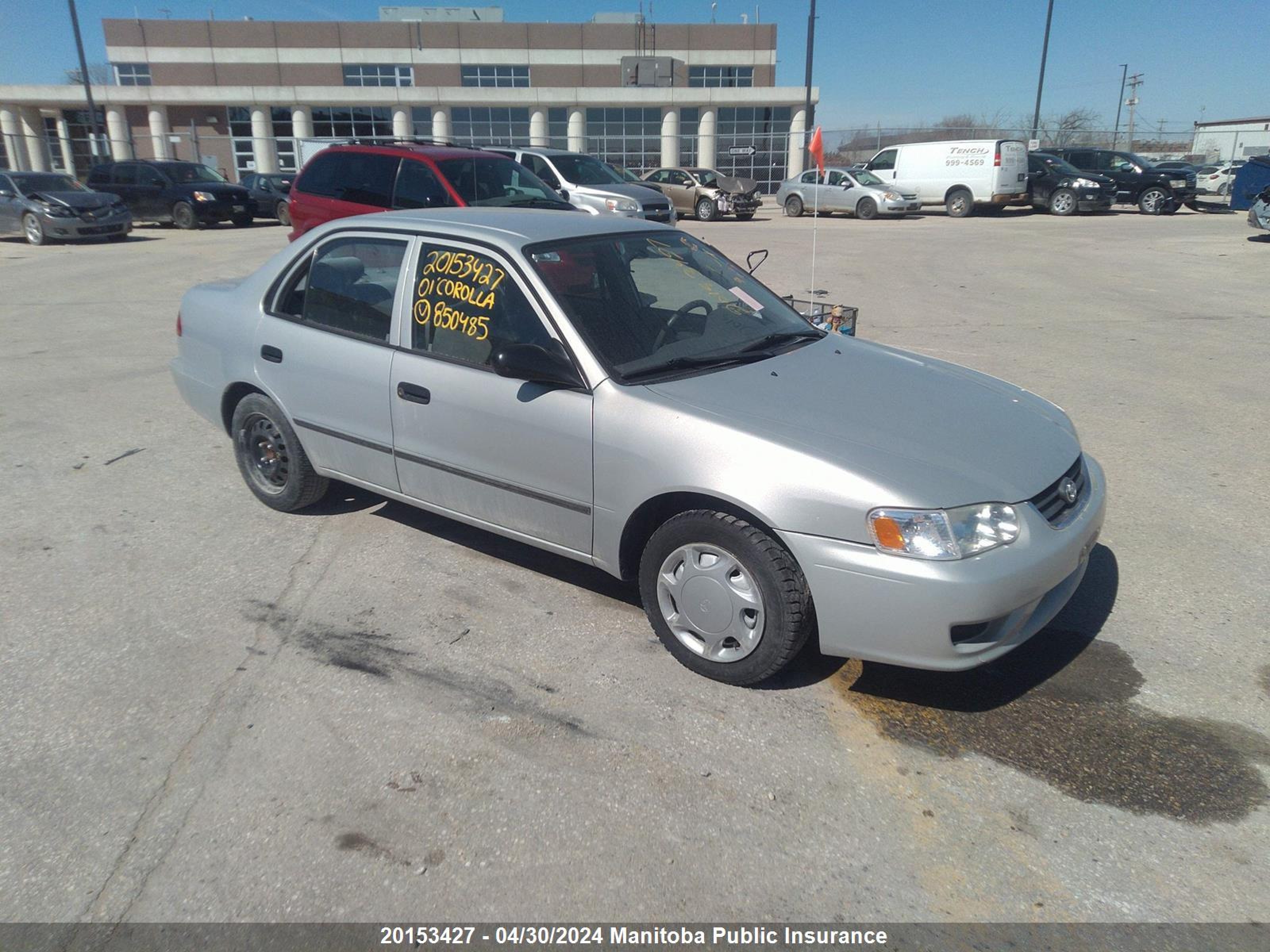 TOYOTA COROLLA 2001 2t1br12e71c850485