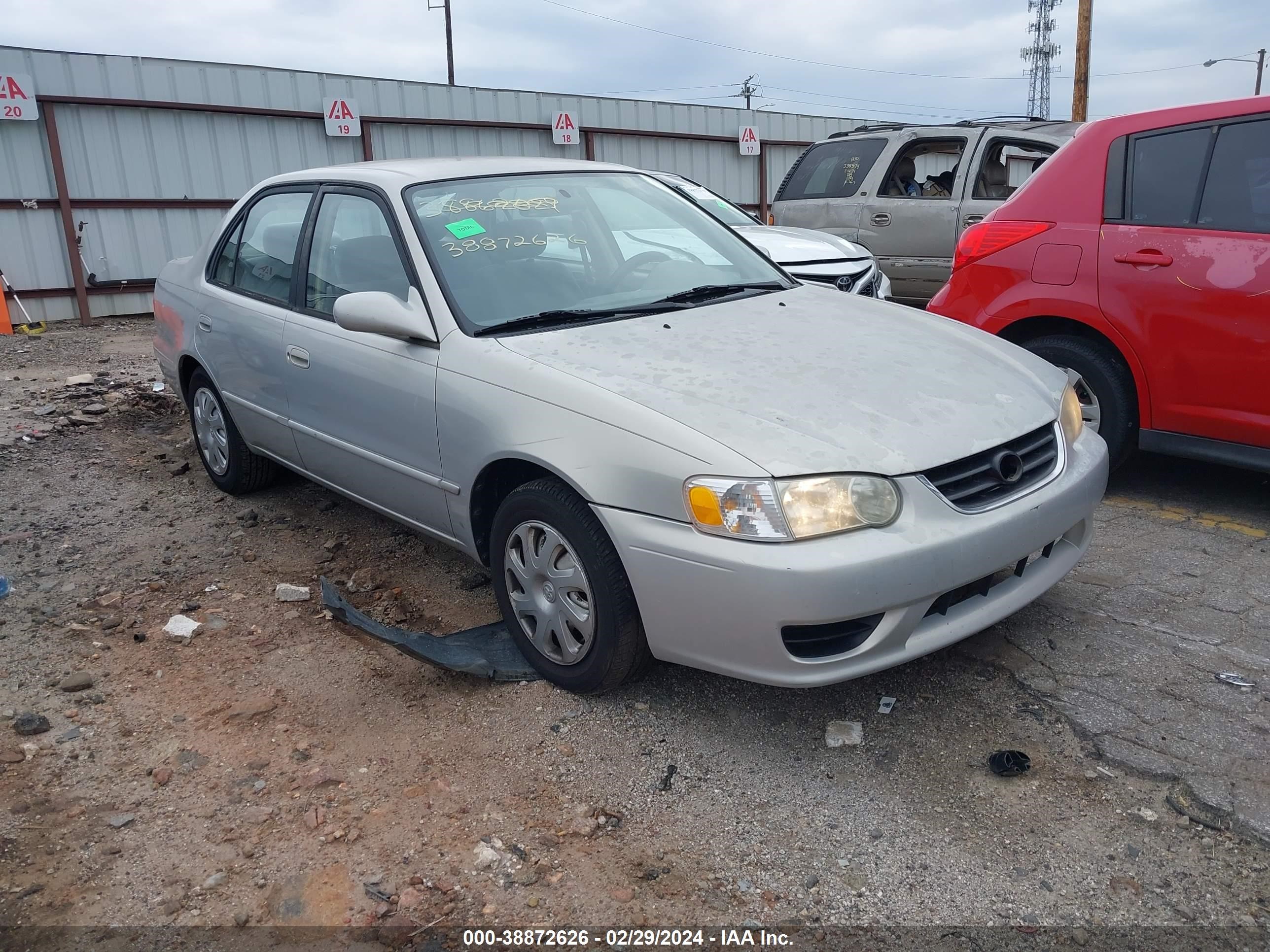 TOYOTA COROLLA 2001 2t1br12ex1c433247