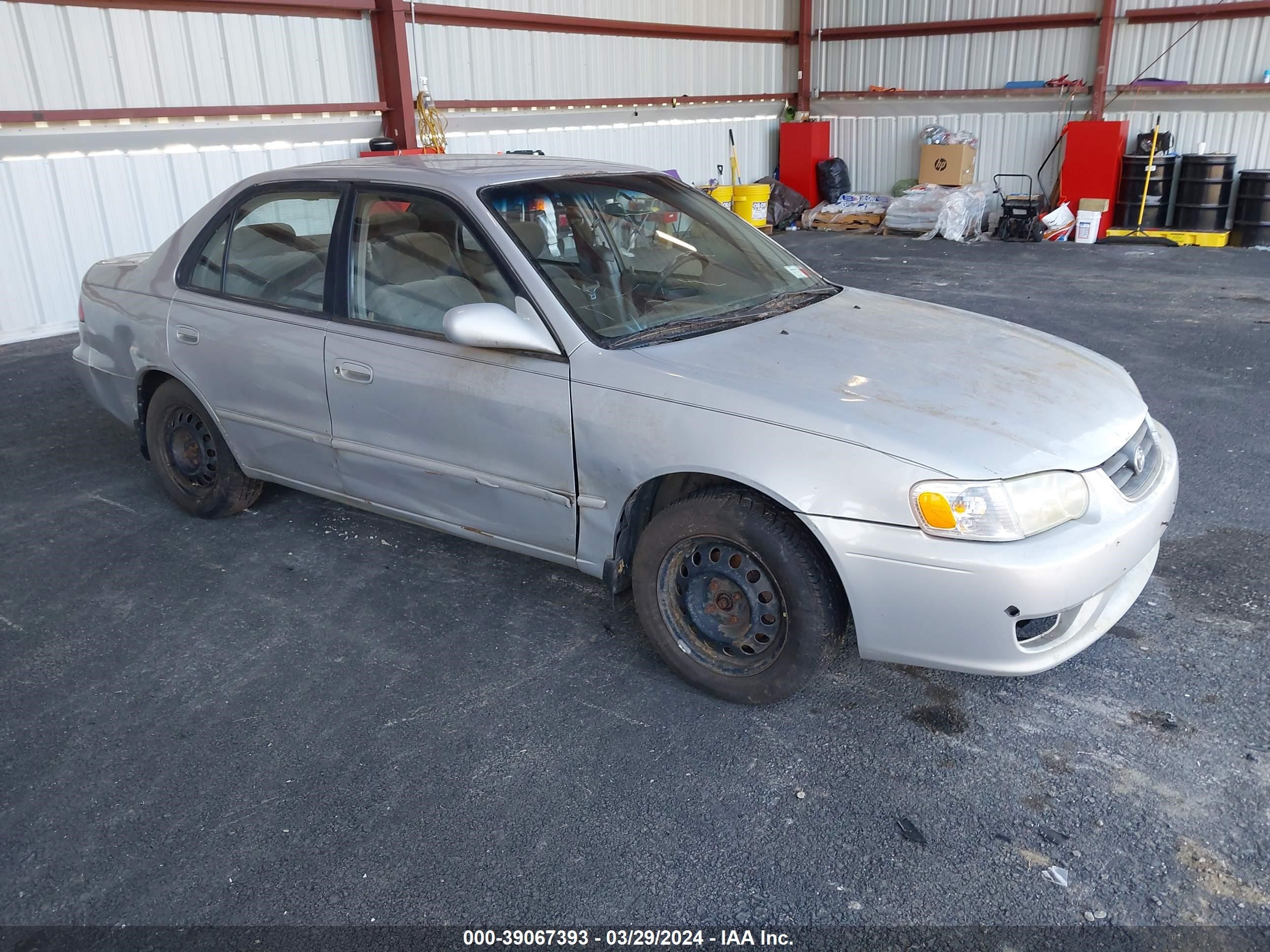 TOYOTA COROLLA 2001 2t1br18e71c507778