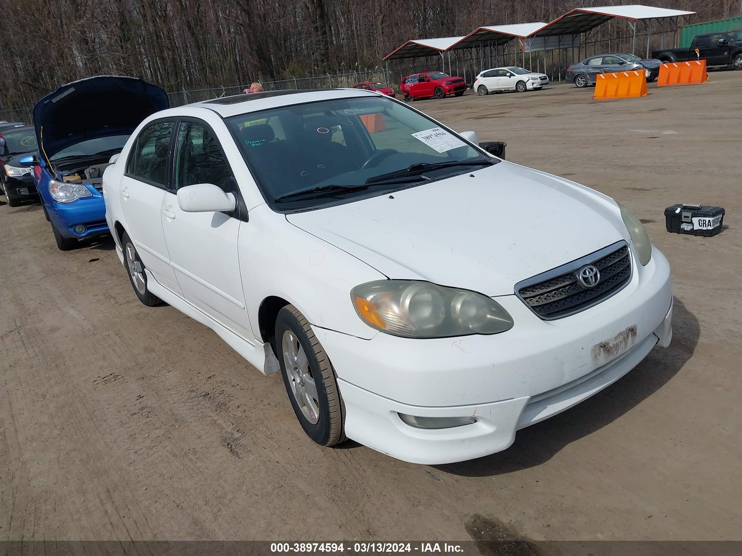 TOYOTA COROLLA 2007 2t1br30e07c843241