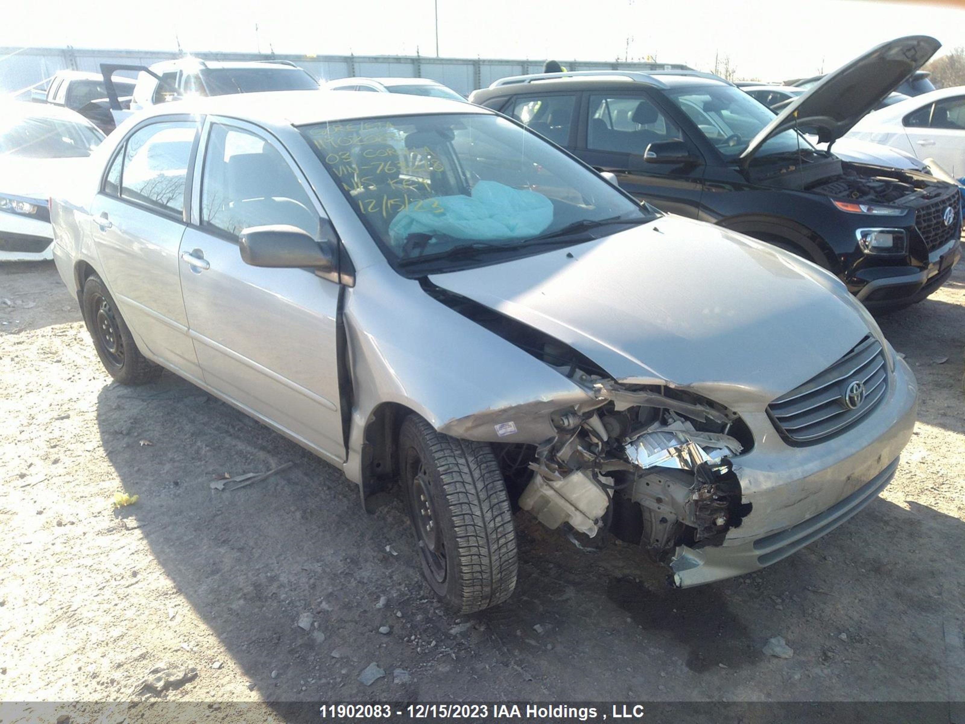 TOYOTA COROLLA 2003 2t1br32e03c763218