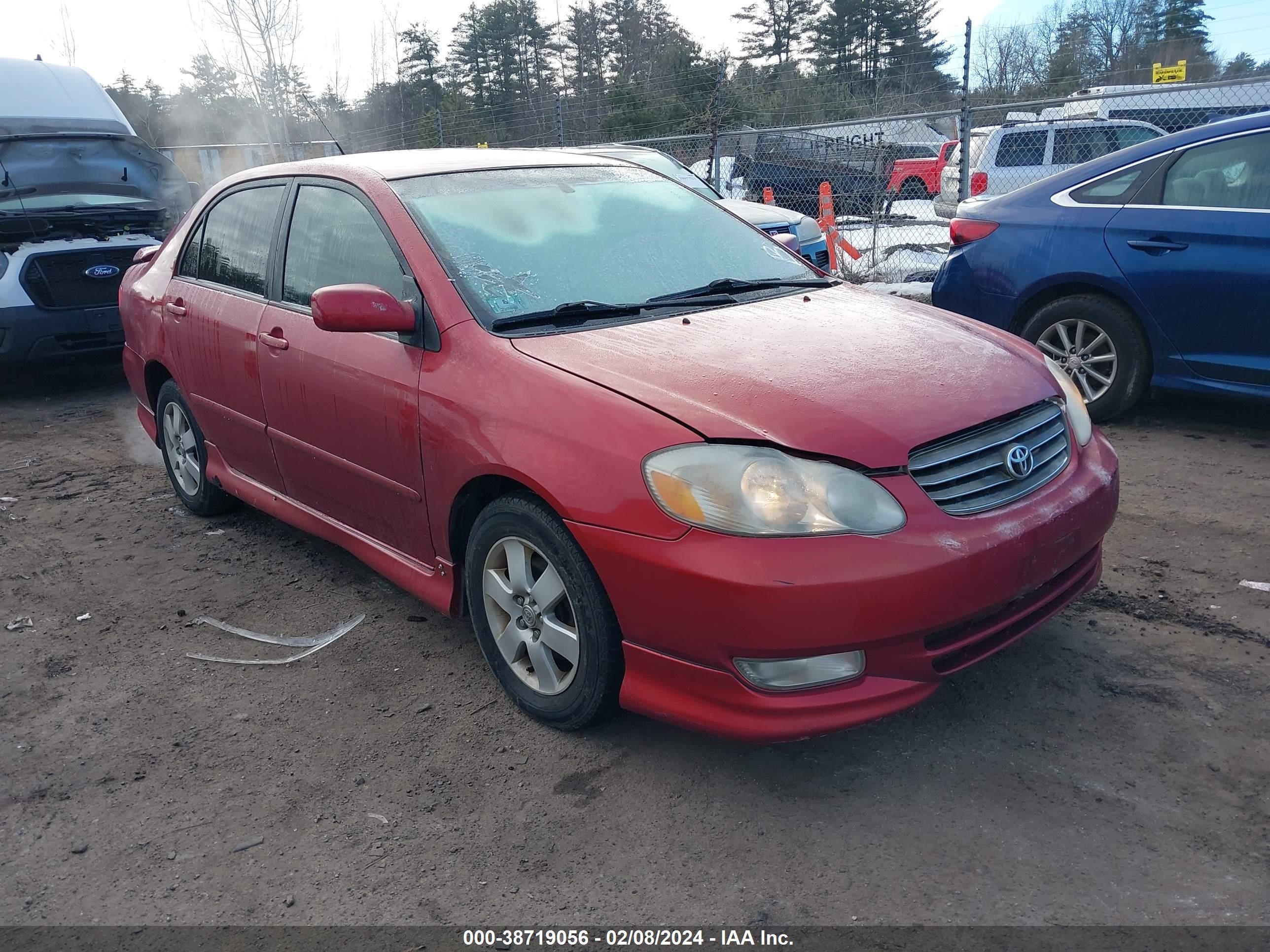 TOYOTA COROLLA 2004 2t1br32e04c191682