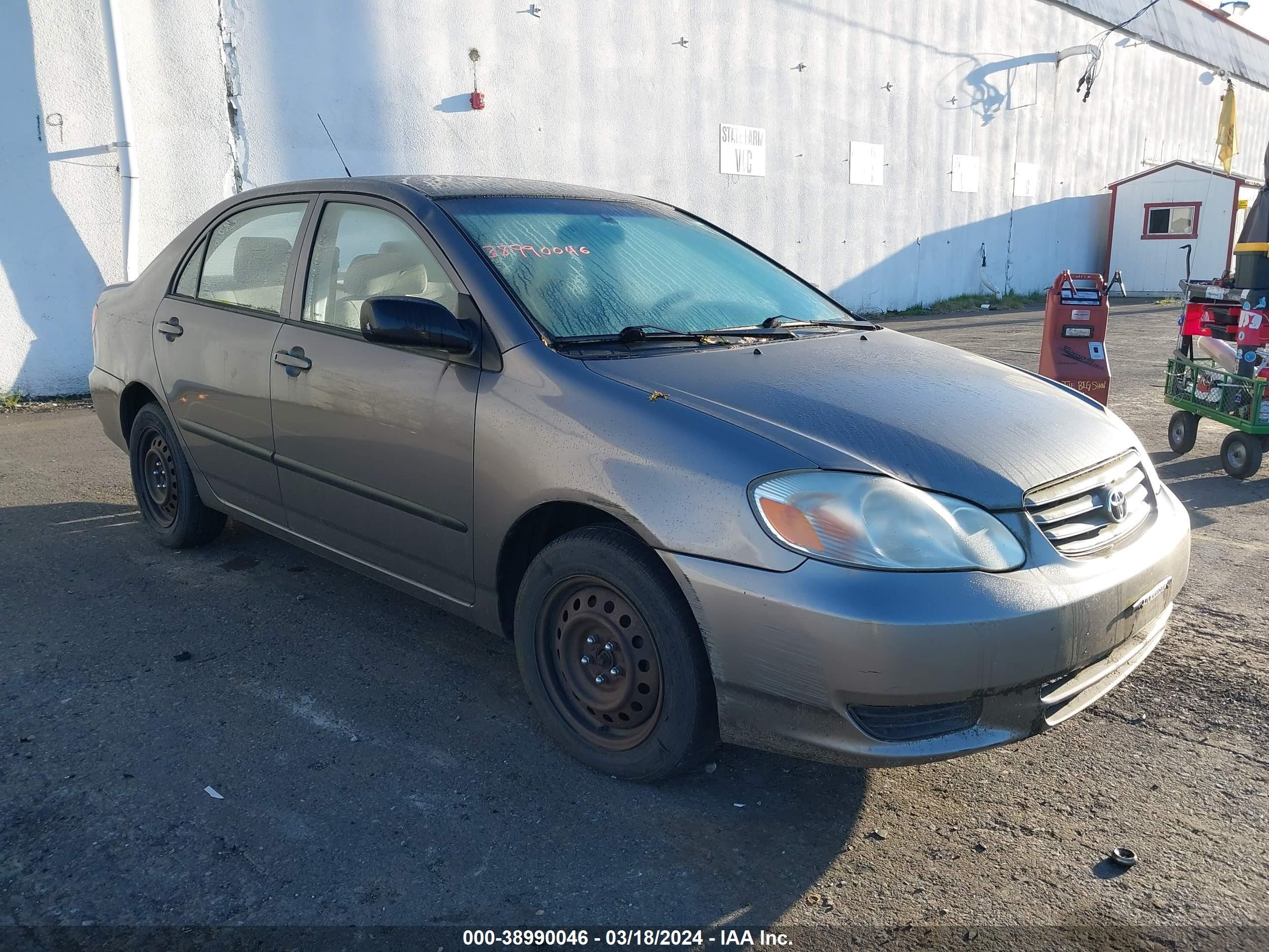 TOYOTA COROLLA 2004 2t1br32e04c247121