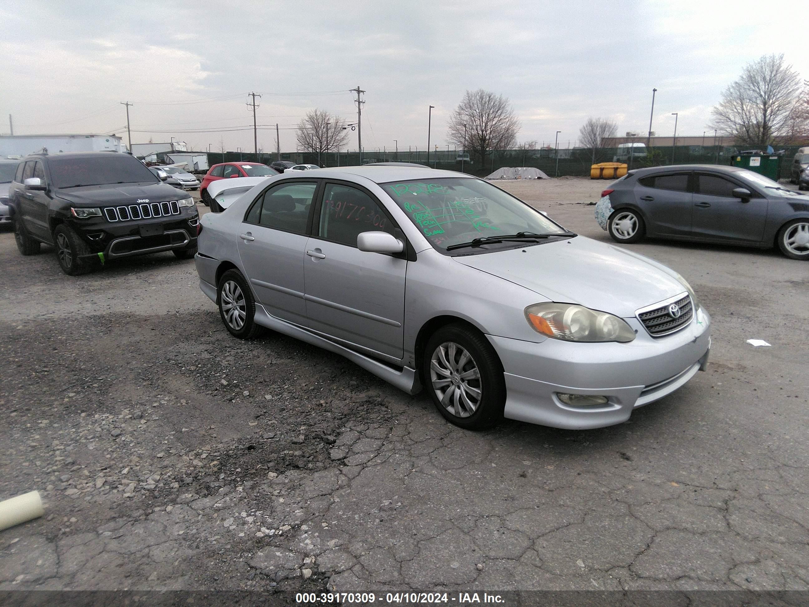 TOYOTA COROLLA 2005 2t1br32e05c553589