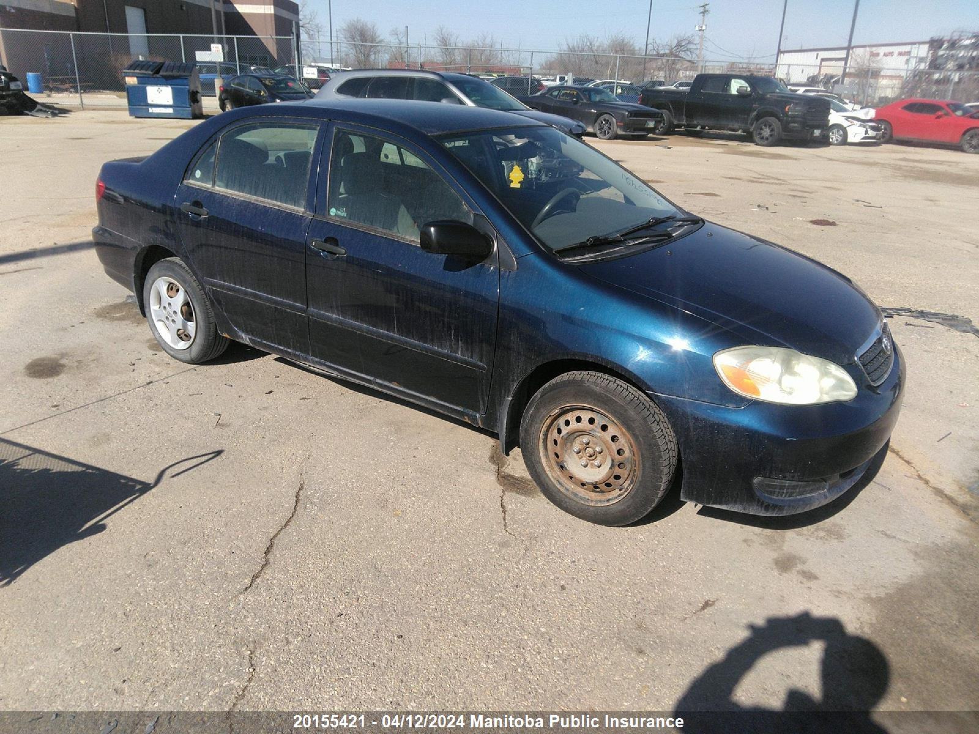 TOYOTA COROLLA 2005 2t1br32e05c863676