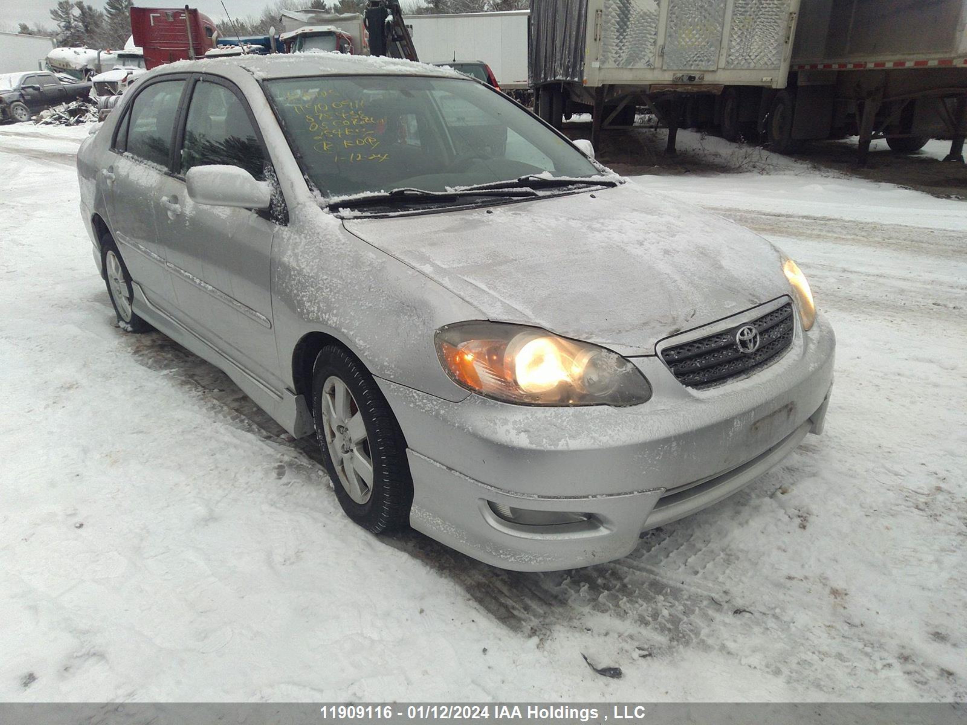 TOYOTA COROLLA 2005 2t1br32e05c875438