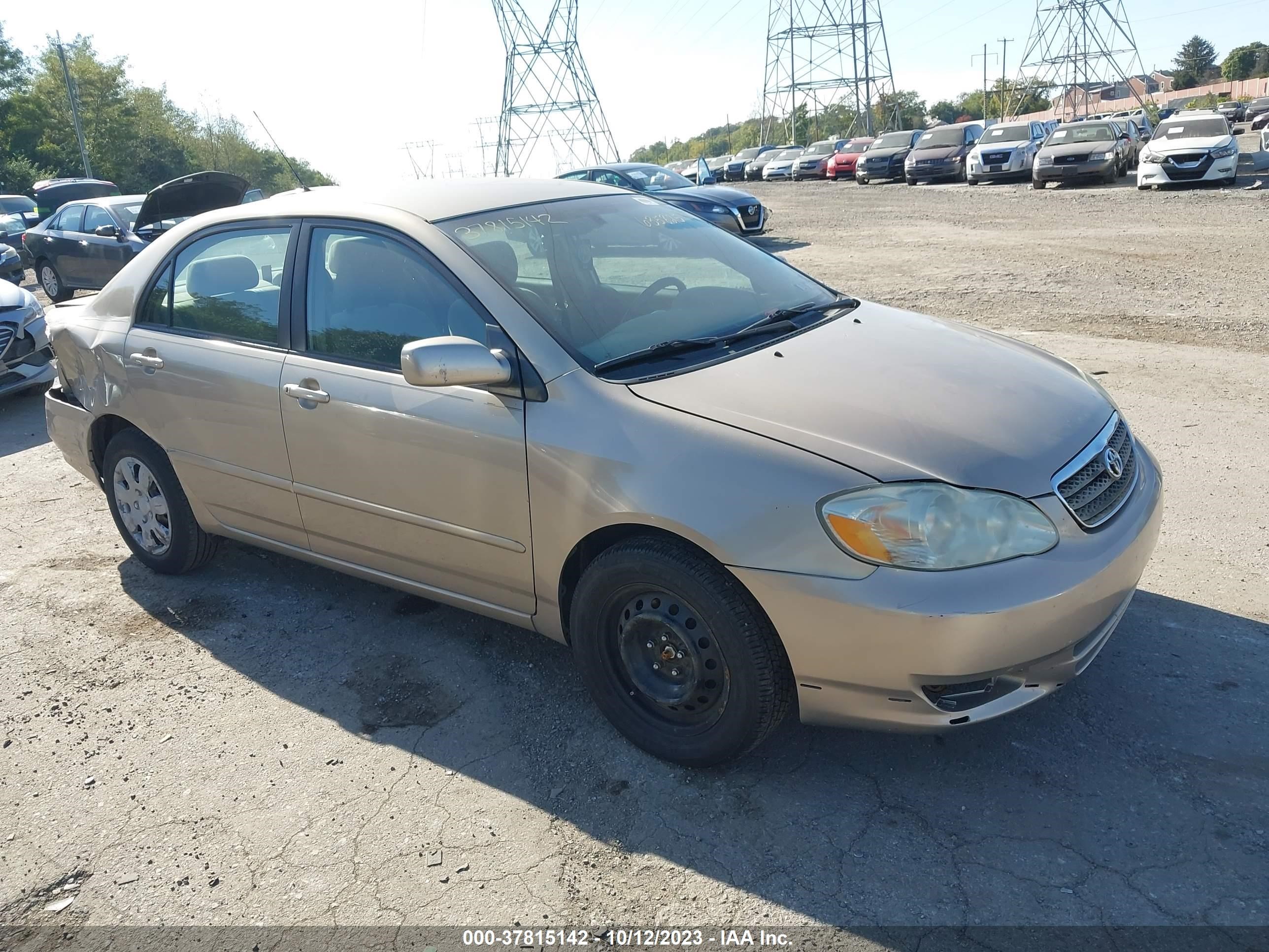 TOYOTA COROLLA 2006 2t1br32e06c635825