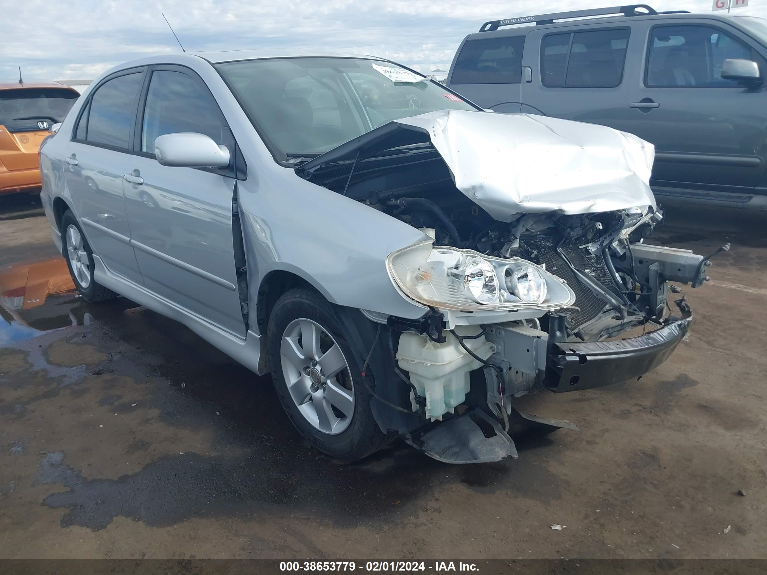 TOYOTA COROLLA 2007 2t1br32e07c827540