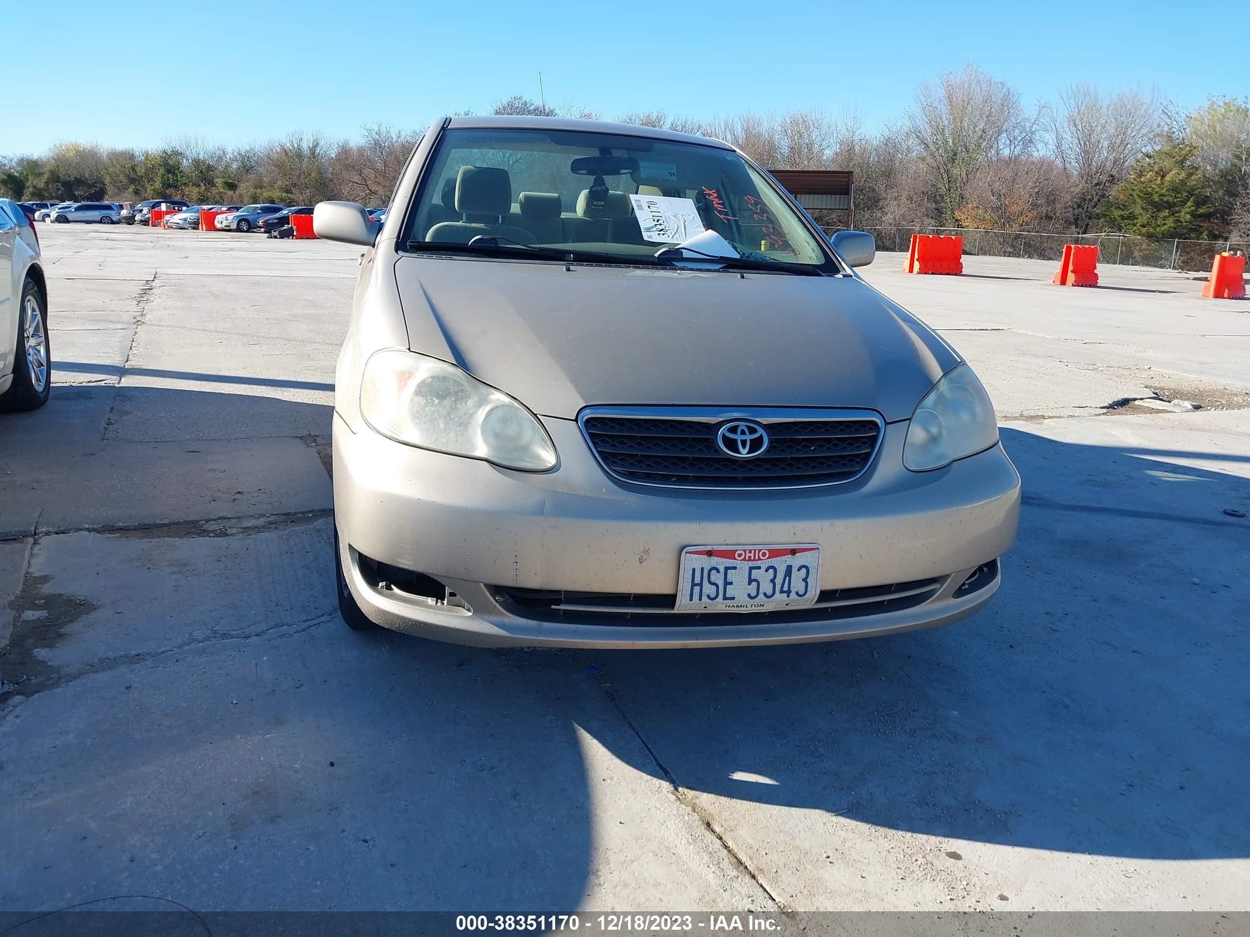 TOYOTA COROLLA 2008 2t1br32e08c893359