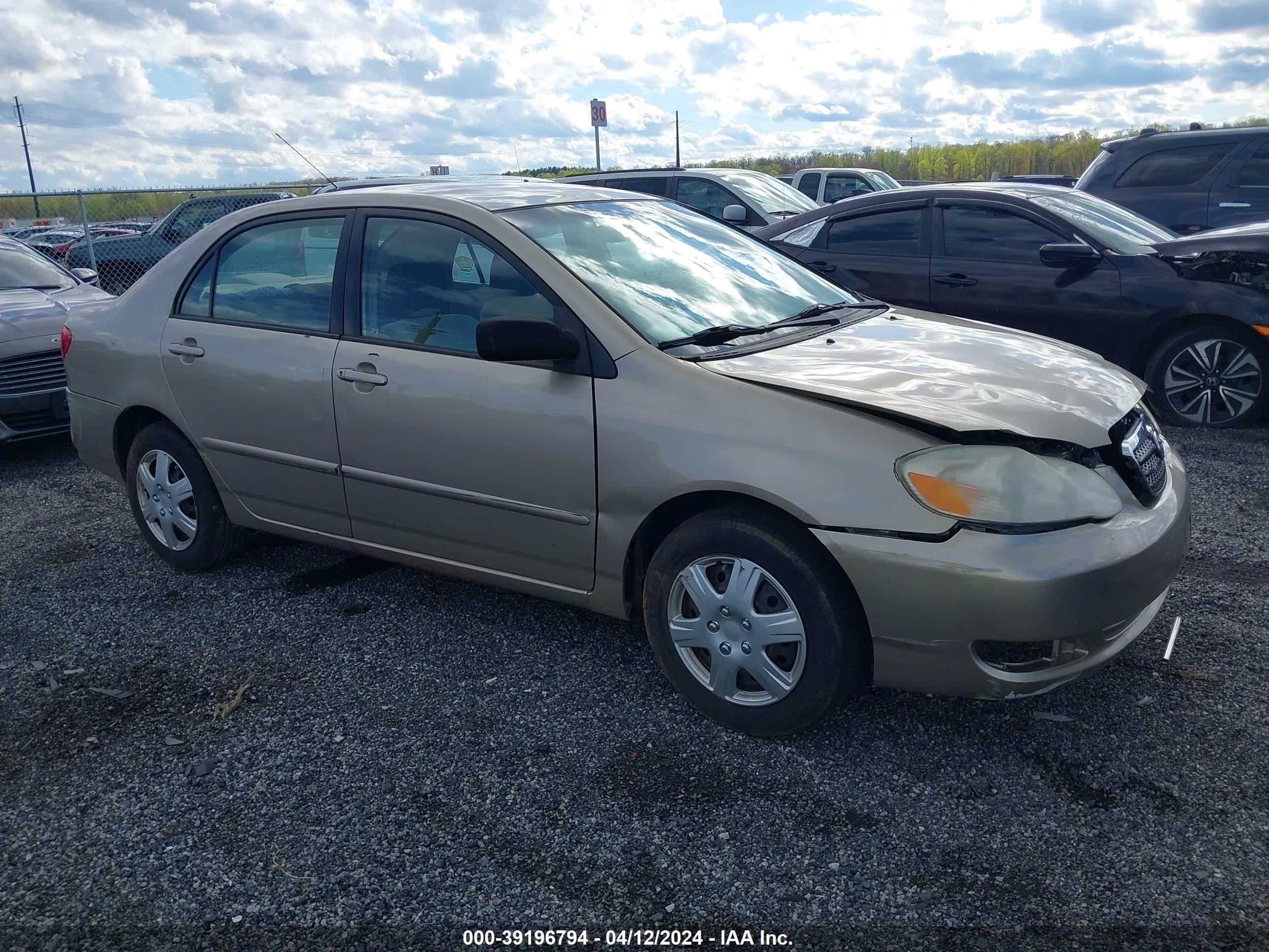 TOYOTA COROLLA 2008 2t1br32e08c897721