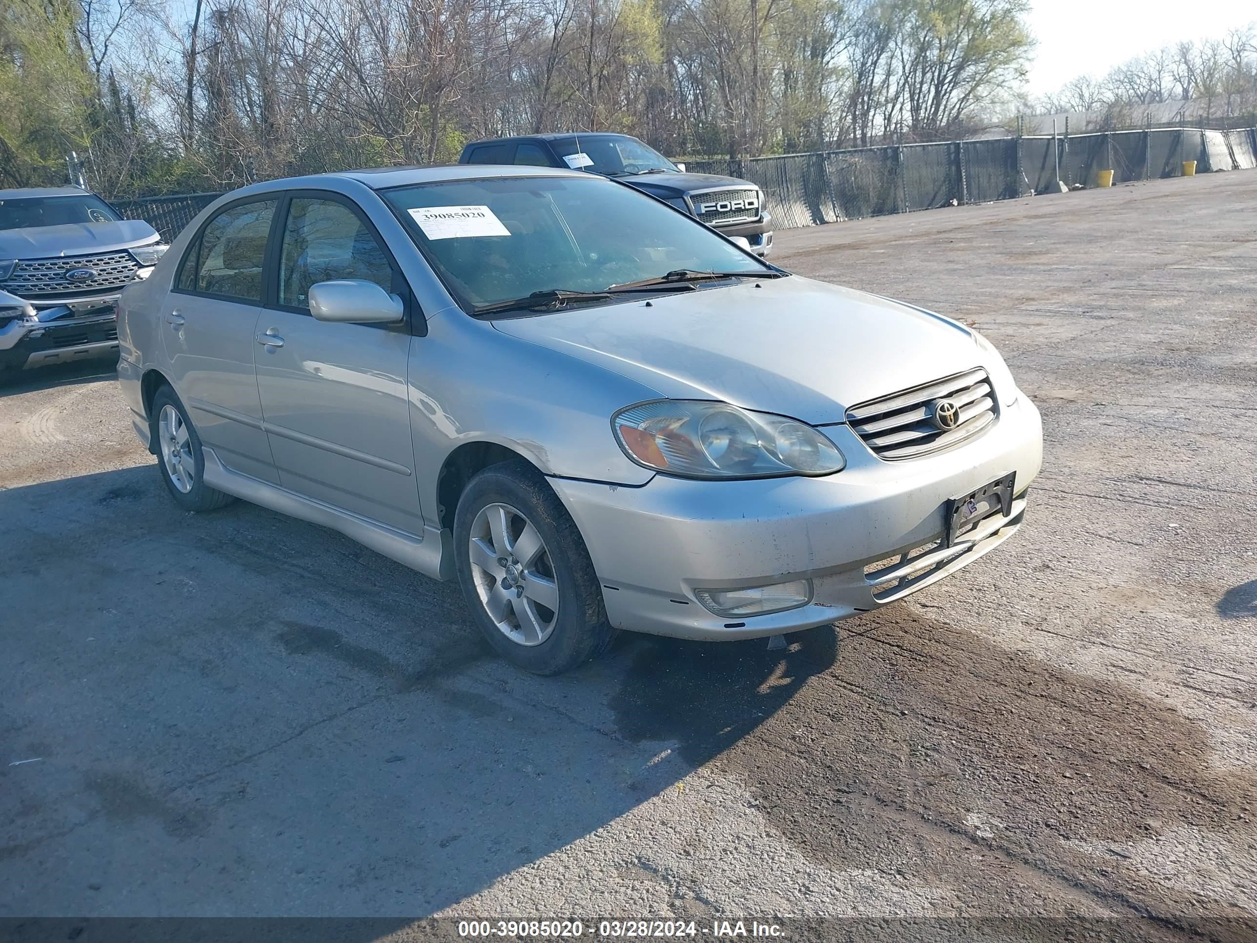 TOYOTA COROLLA 2003 2t1br32e13c088947