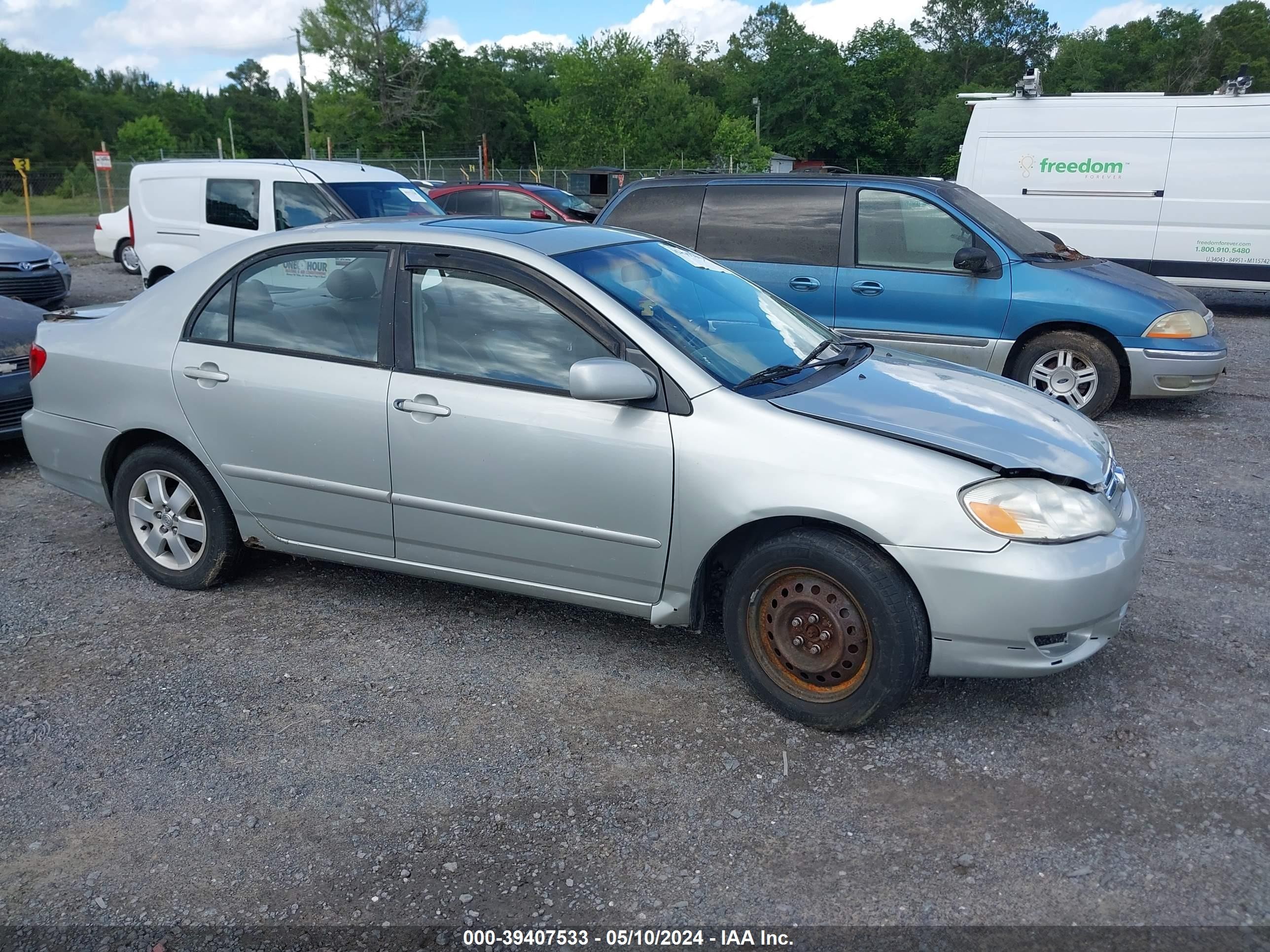 TOYOTA COROLLA 2003 2t1br32e13c147706