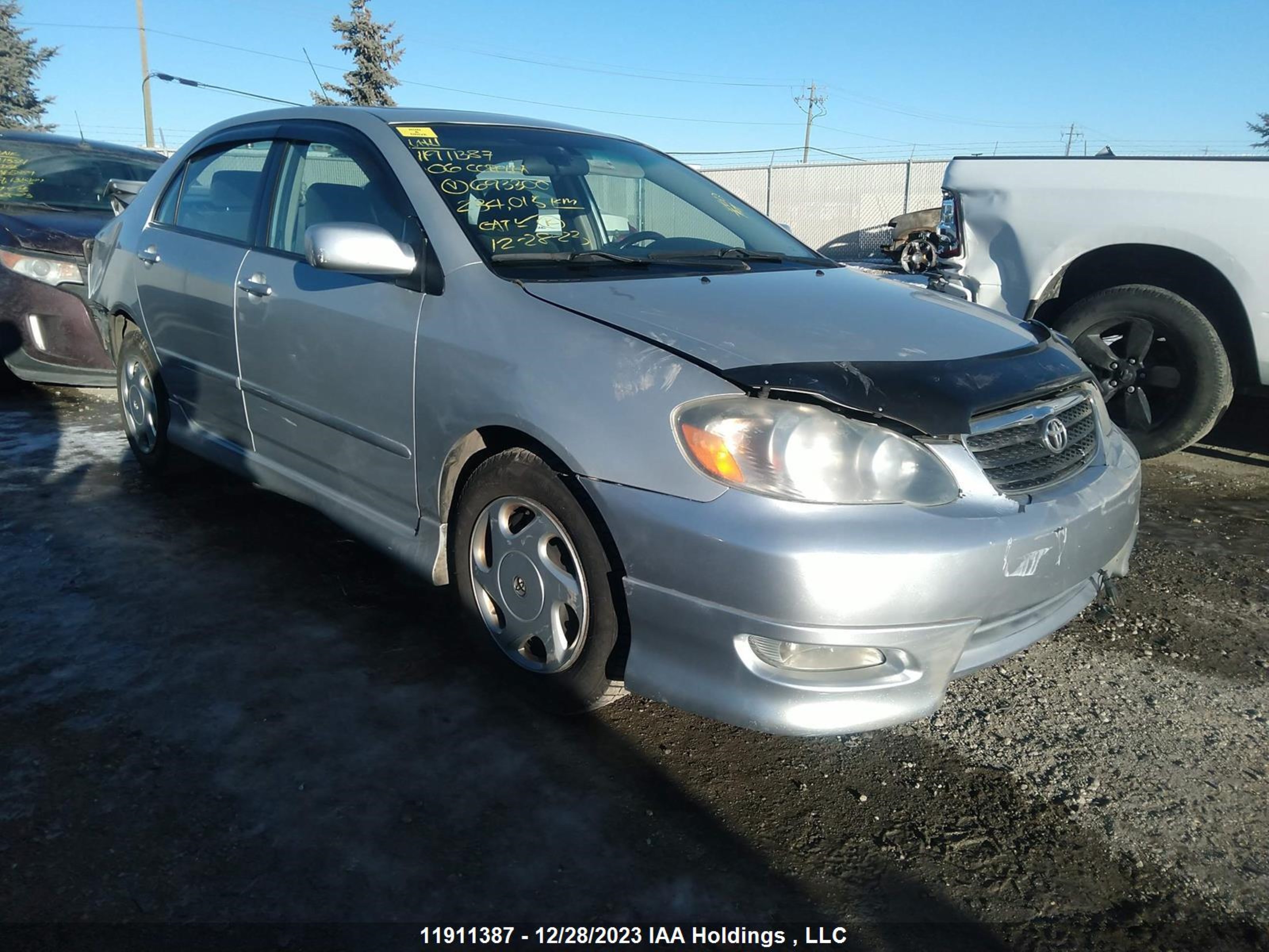 TOYOTA COROLLA 2006 2t1br32e16c693300