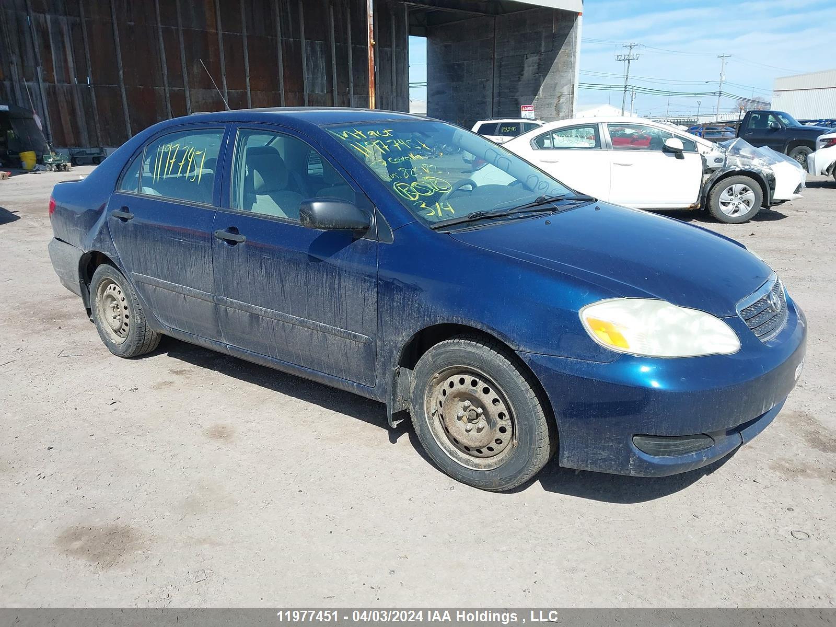 TOYOTA COROLLA 2007 2t1br32e17c825182