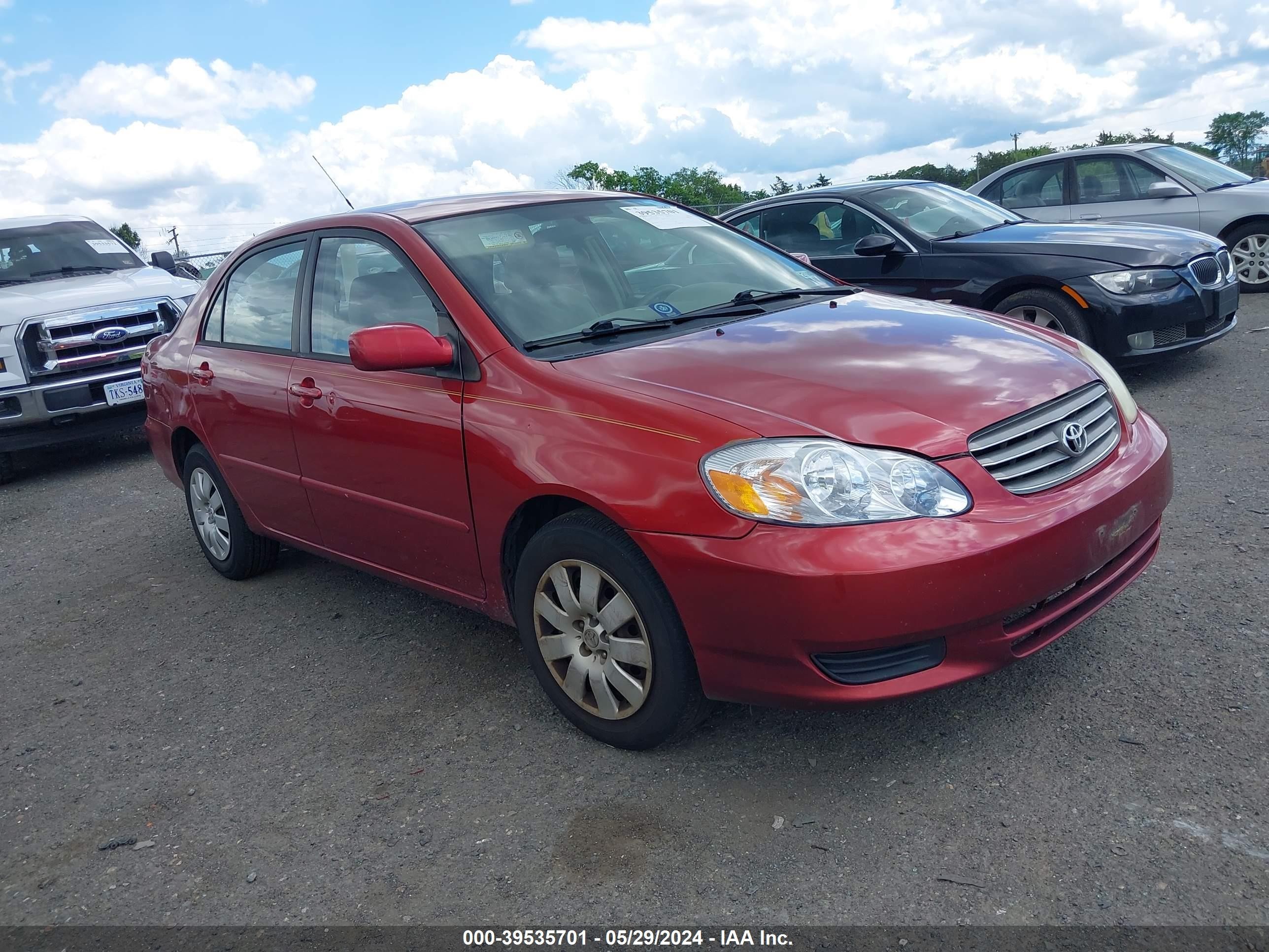 TOYOTA COROLLA 2004 2t1br32e24c298779