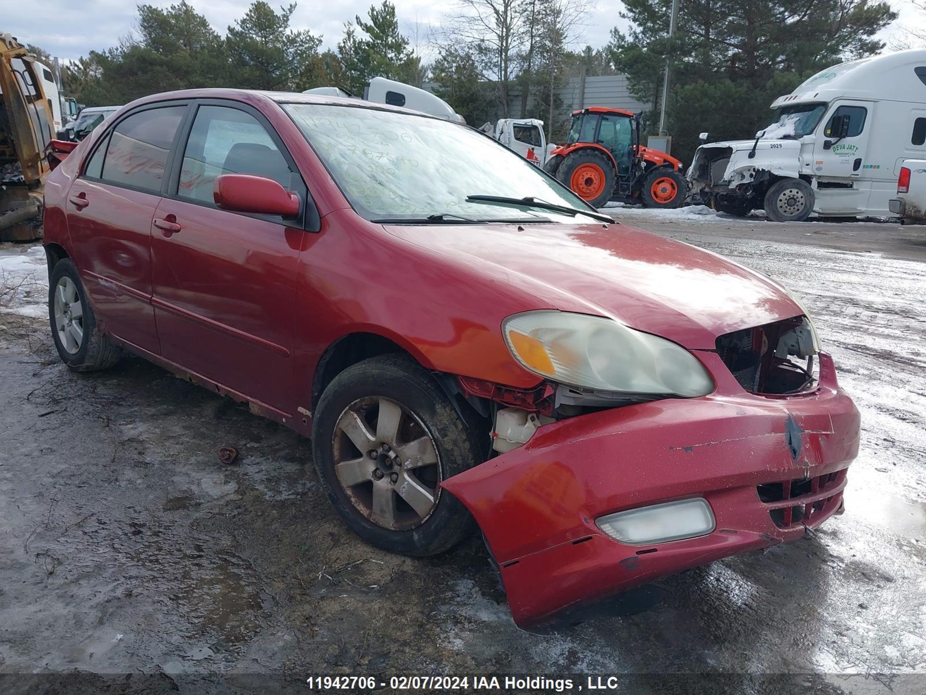 TOYOTA COROLLA 2004 2t1br32e24c787540