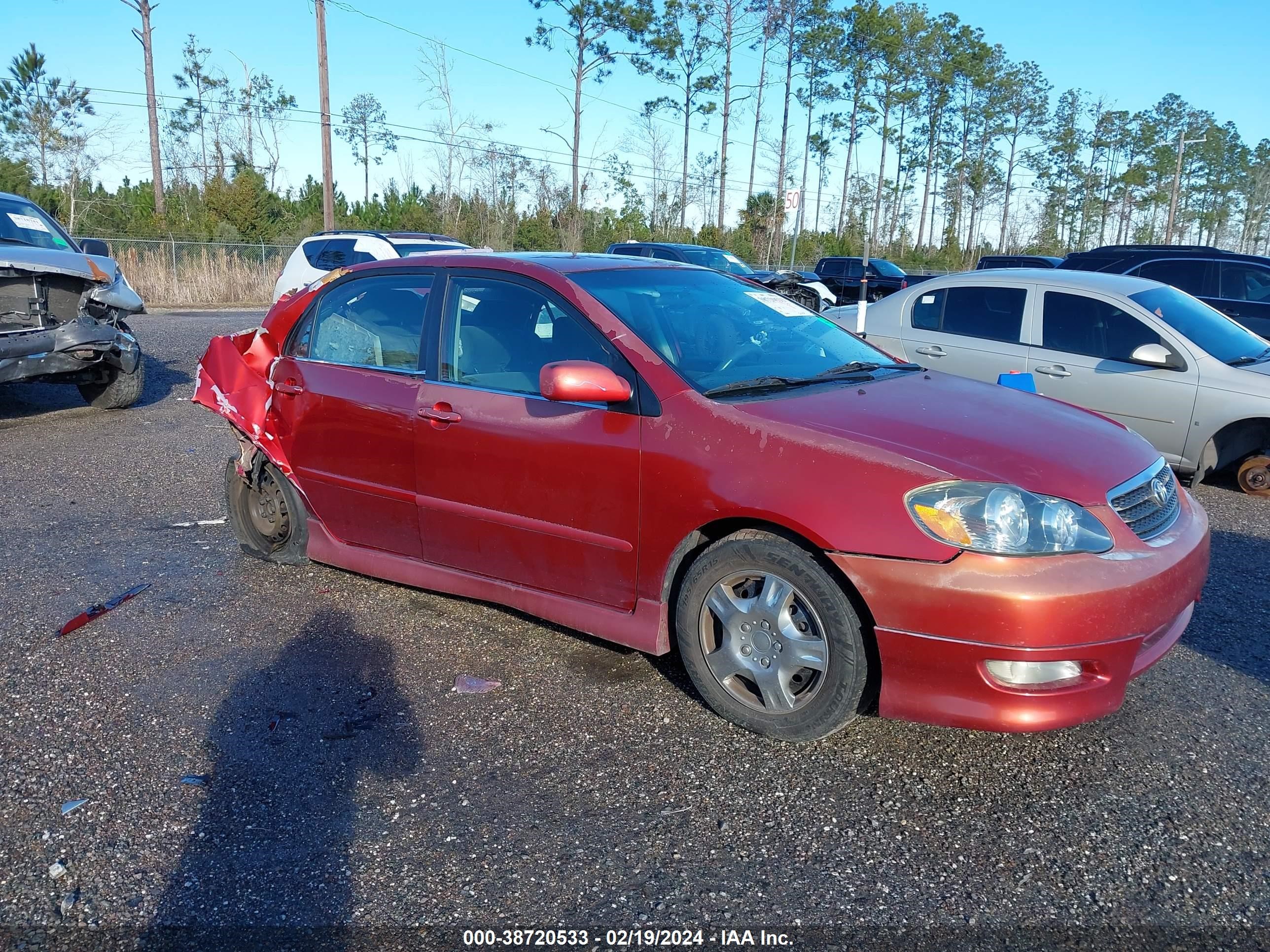 TOYOTA COROLLA 2005 2t1br32e25c383784