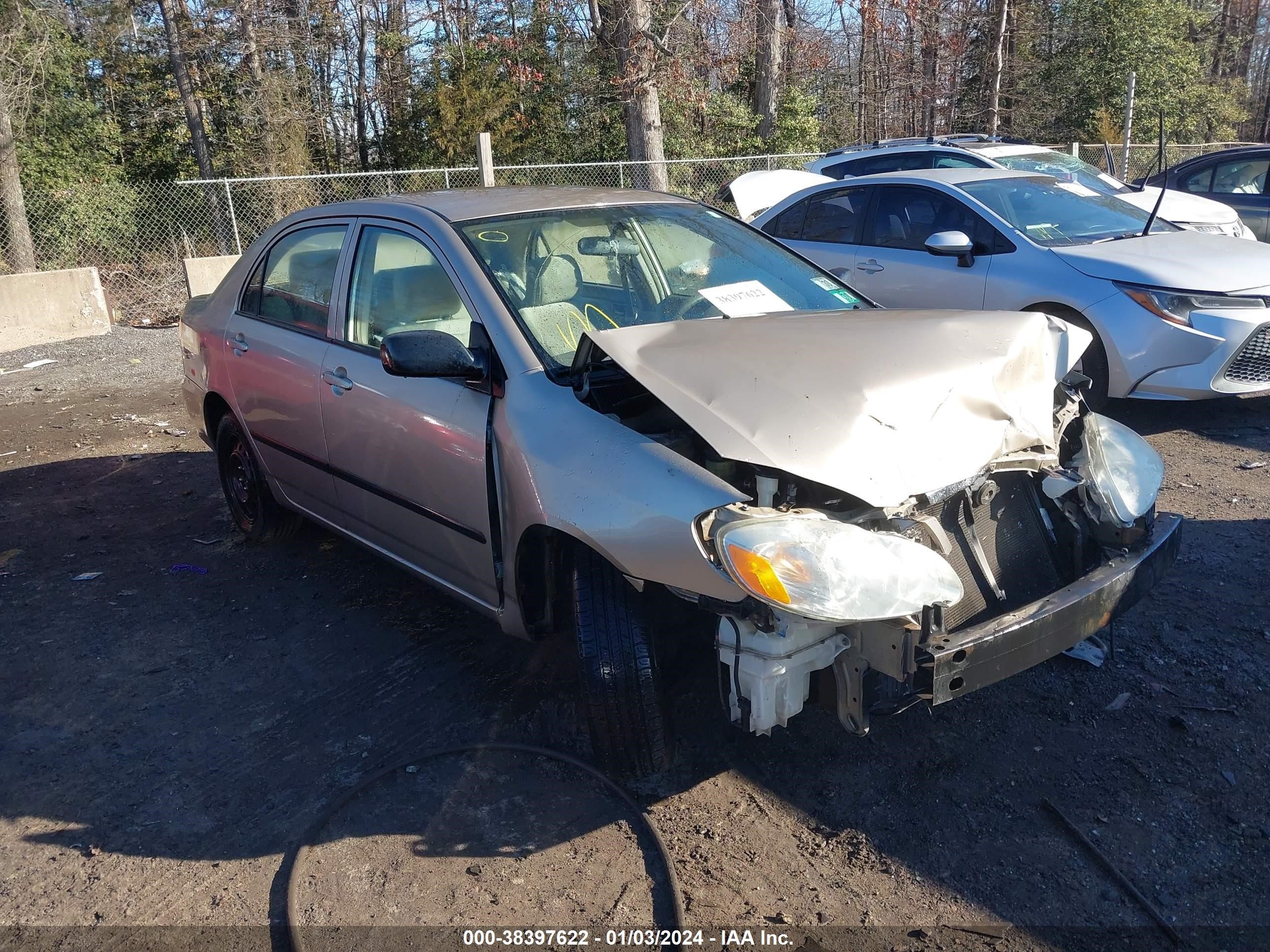 TOYOTA COROLLA 2007 2t1br32e27c855355