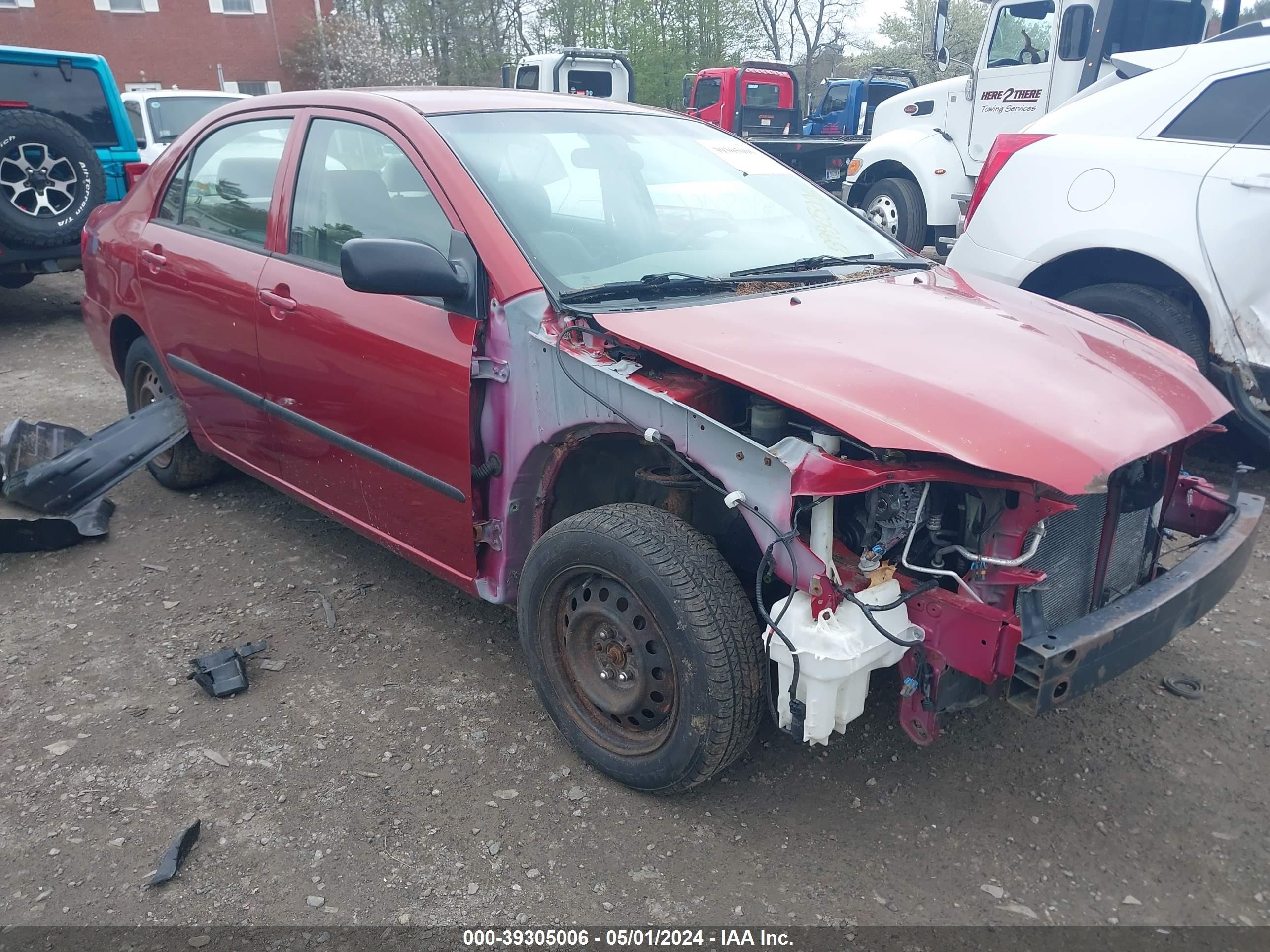 TOYOTA COROLLA 2008 2t1br32e28c896327