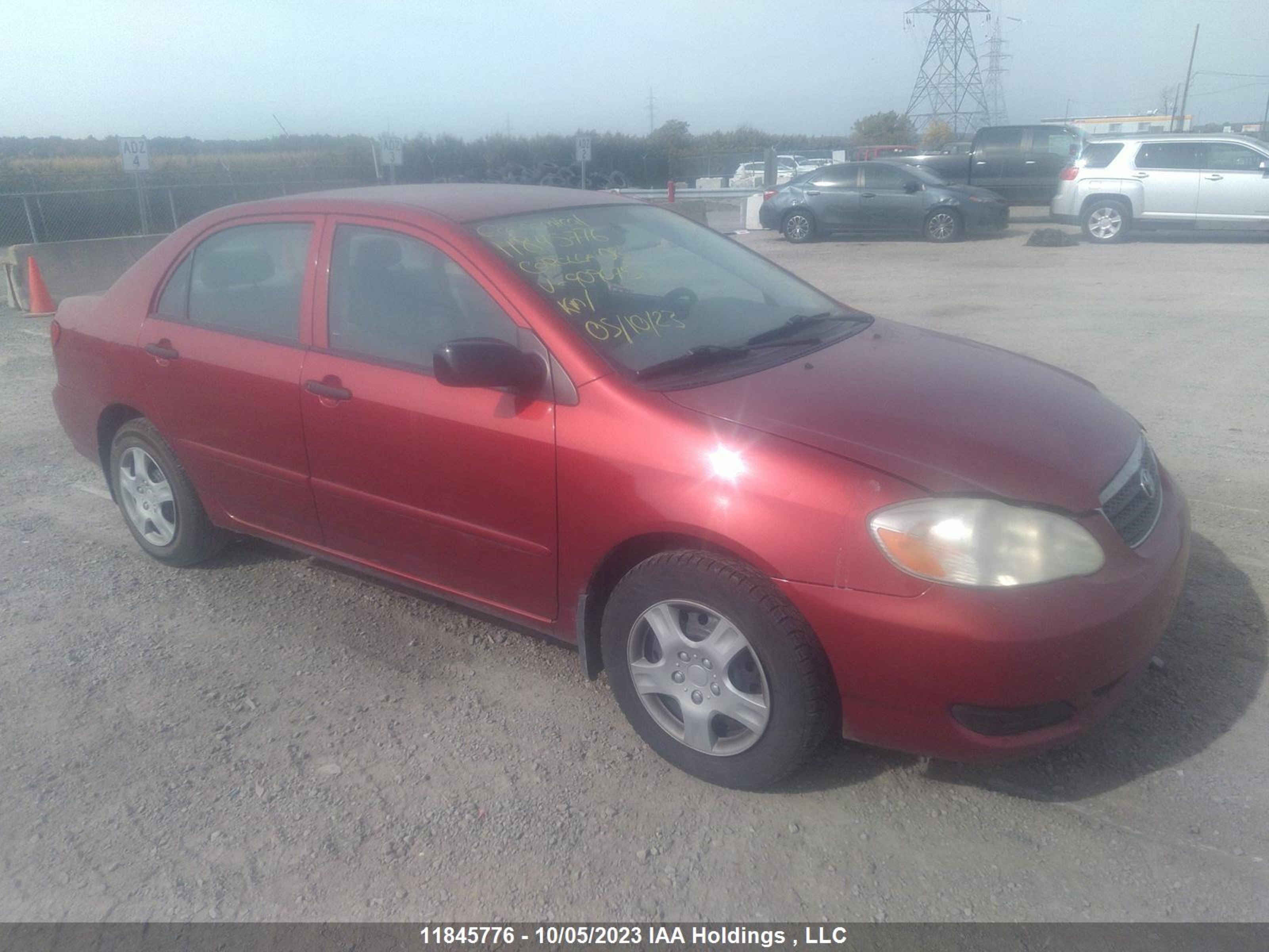 TOYOTA COROLLA 2008 2t1br32e28c909075