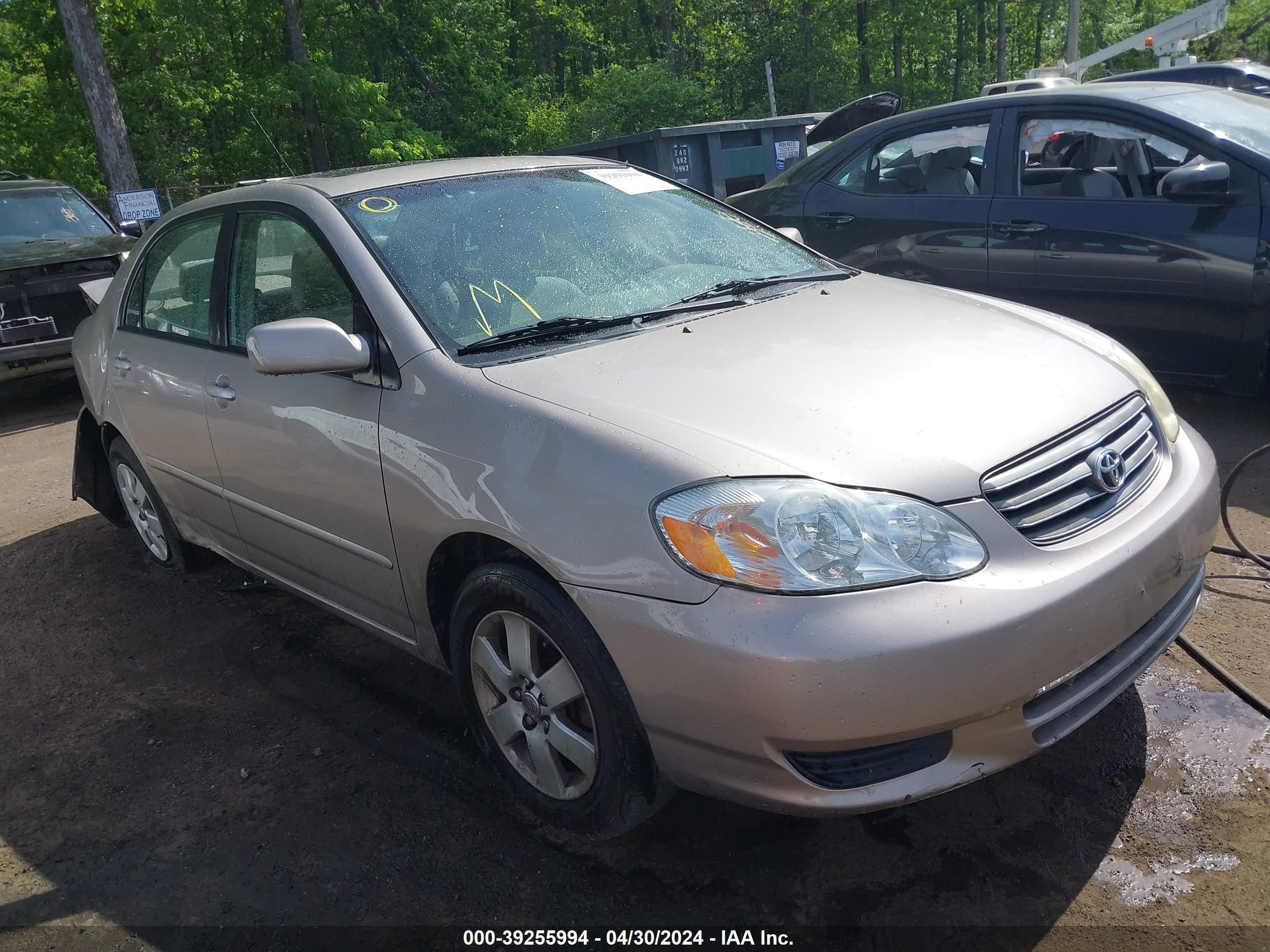 TOYOTA COROLLA 2003 2t1br32e33c090361