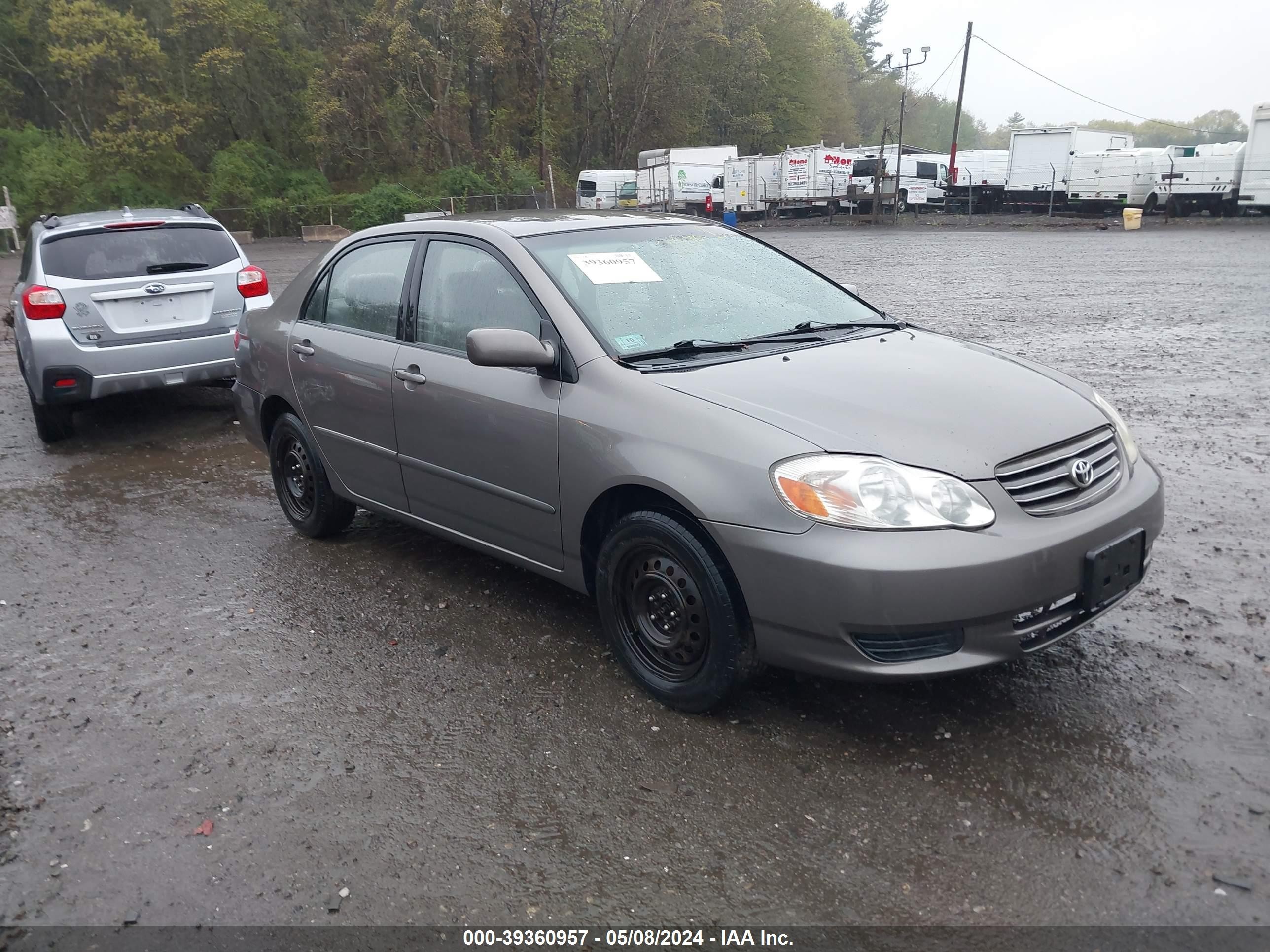 TOYOTA COROLLA 2003 2t1br32e33c095625