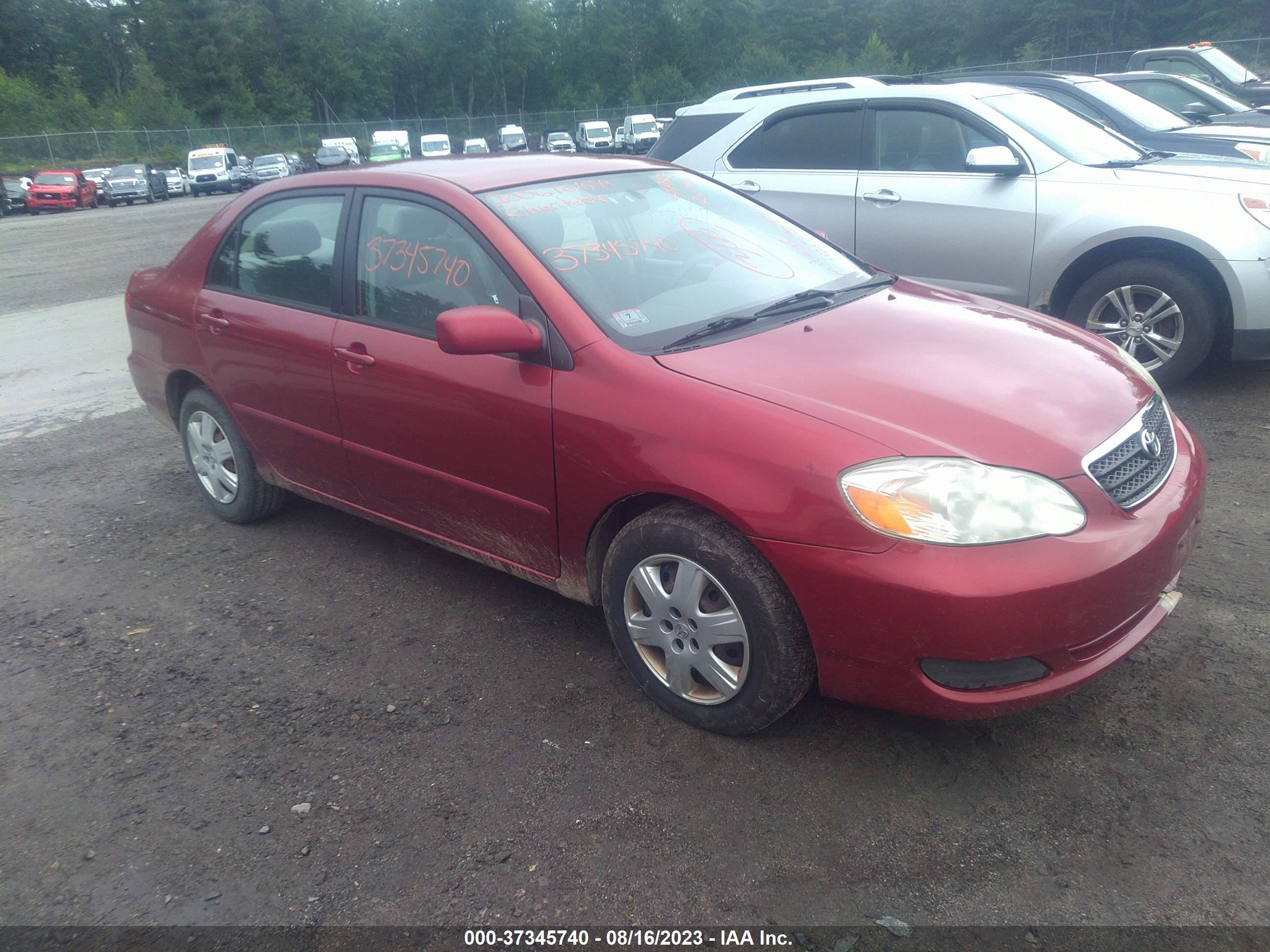 TOYOTA COROLLA 2006 2t1br32e36c610790