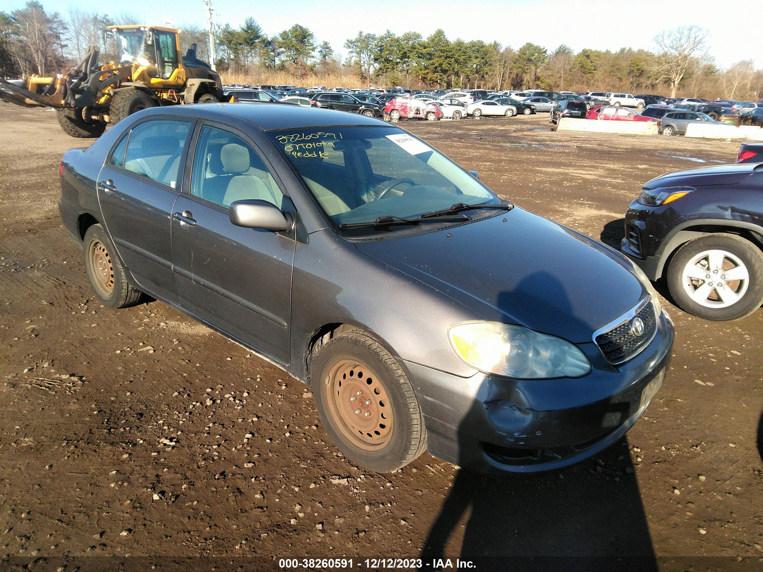 TOYOTA COROLLA 2007 2t1br32e37c826236