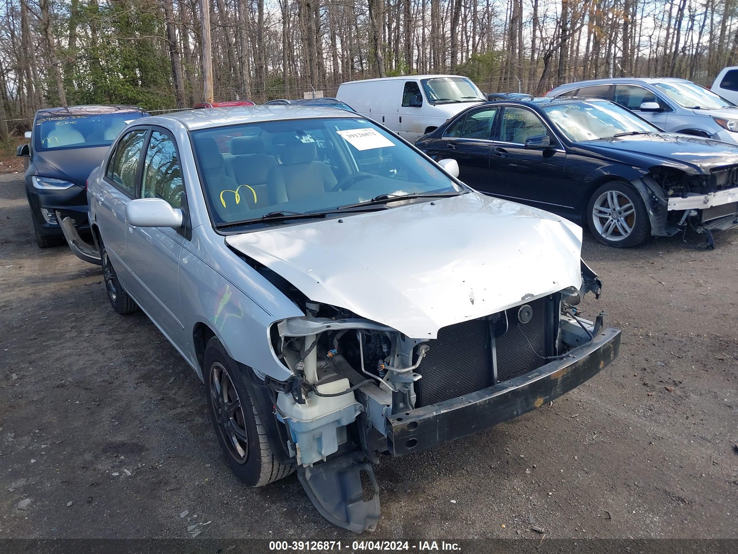 TOYOTA COROLLA 2008 2t1br32e38c884543