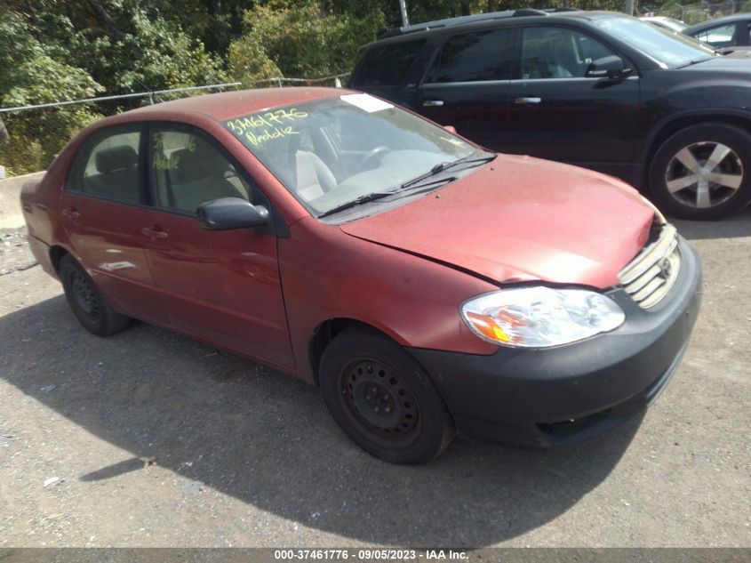 TOYOTA COROLLA 2003 2t1br32e43c128373