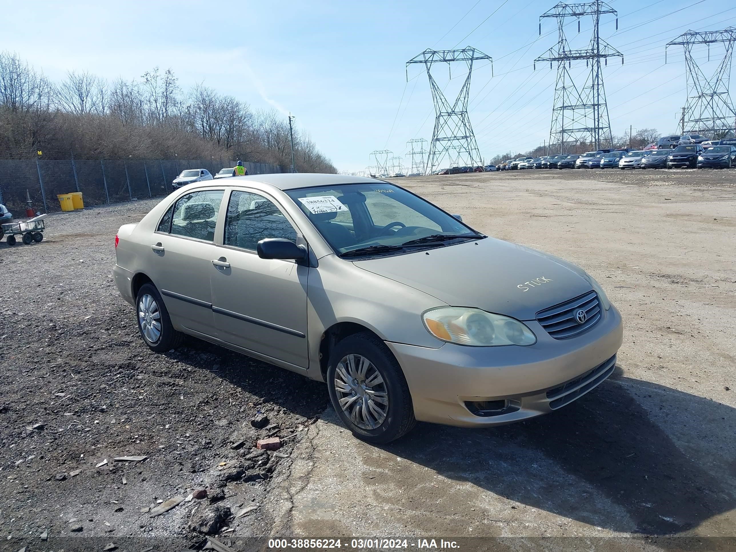 TOYOTA COROLLA 2004 2t1br32e44c304629