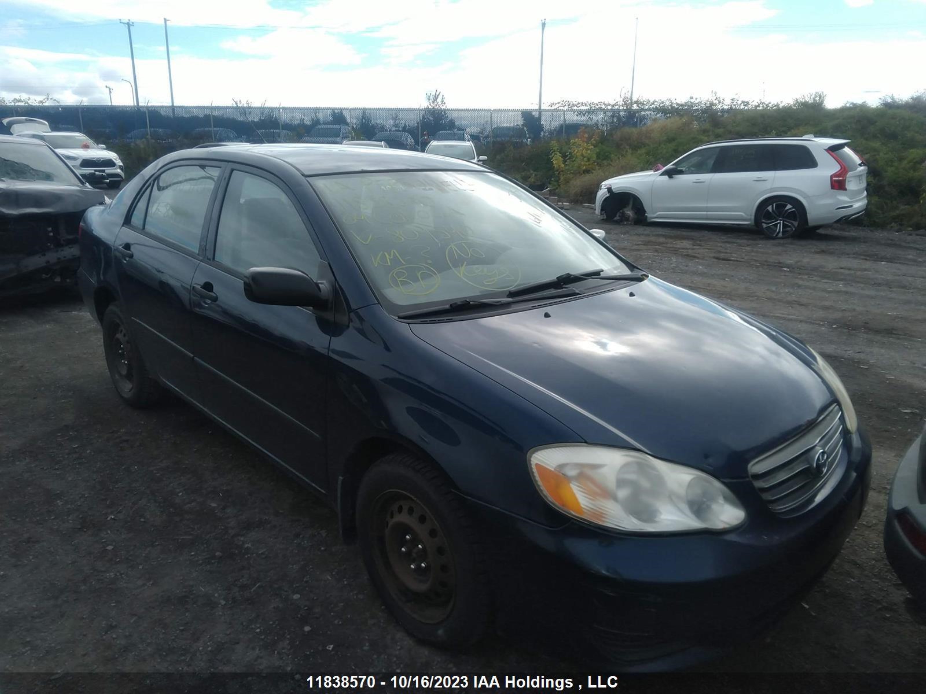 TOYOTA COROLLA 2004 2t1br32e44c809540