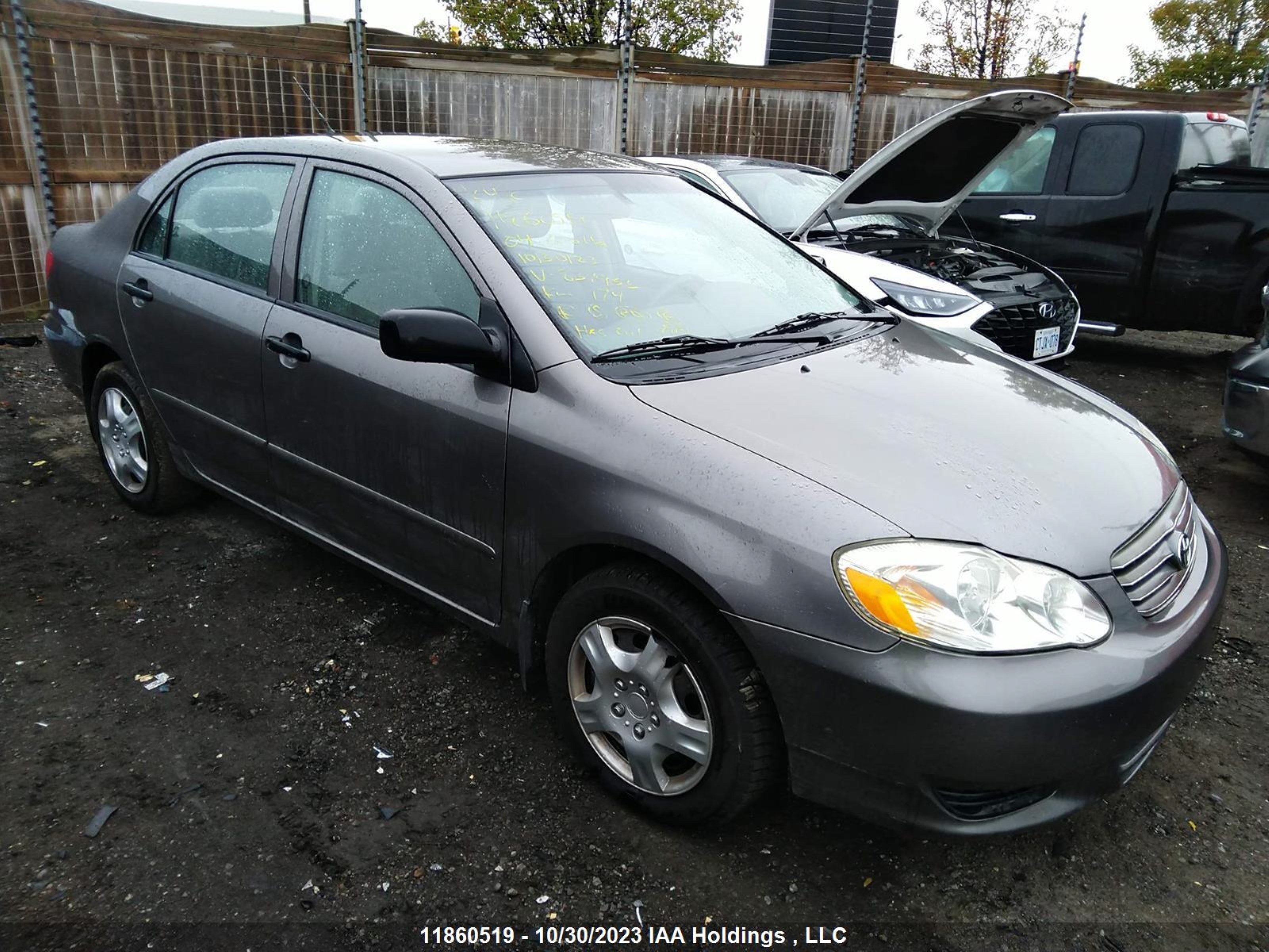 TOYOTA COROLLA 2004 2t1br32e44c837953