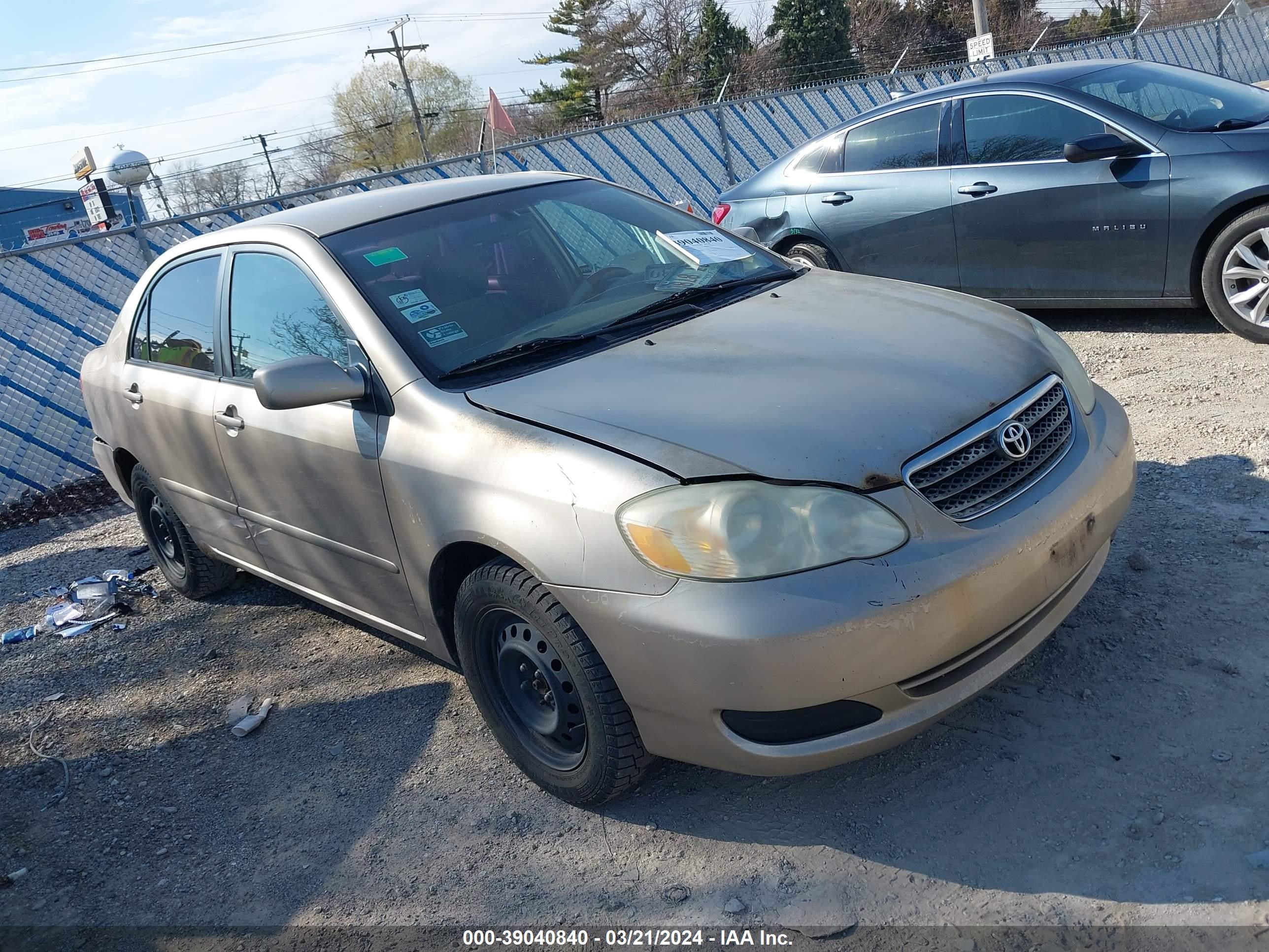 TOYOTA COROLLA 2006 2t1br32e46c683442