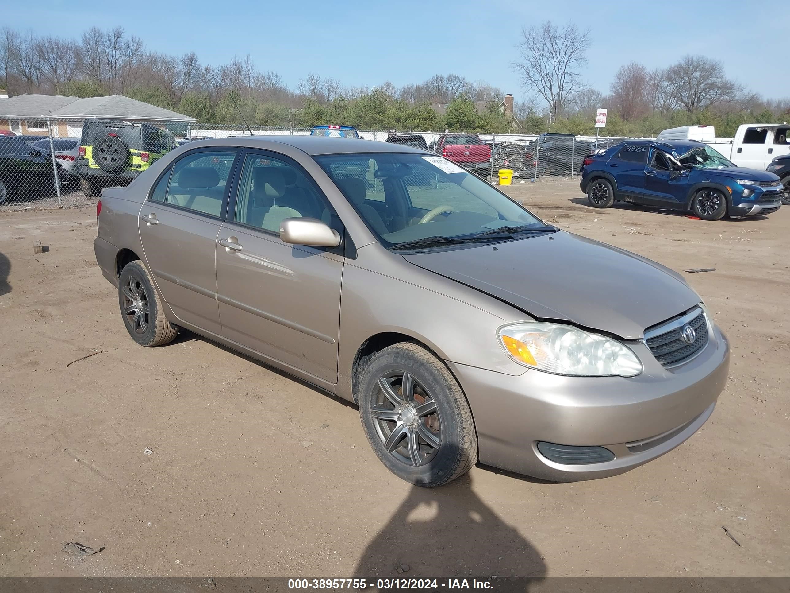 TOYOTA COROLLA 2007 2t1br32e47c834927