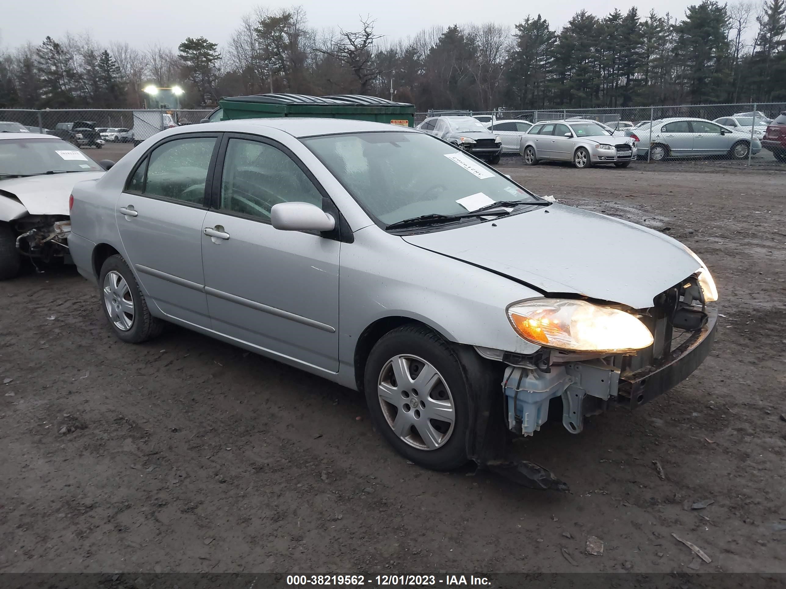 TOYOTA COROLLA 2008 2t1br32e48c867251