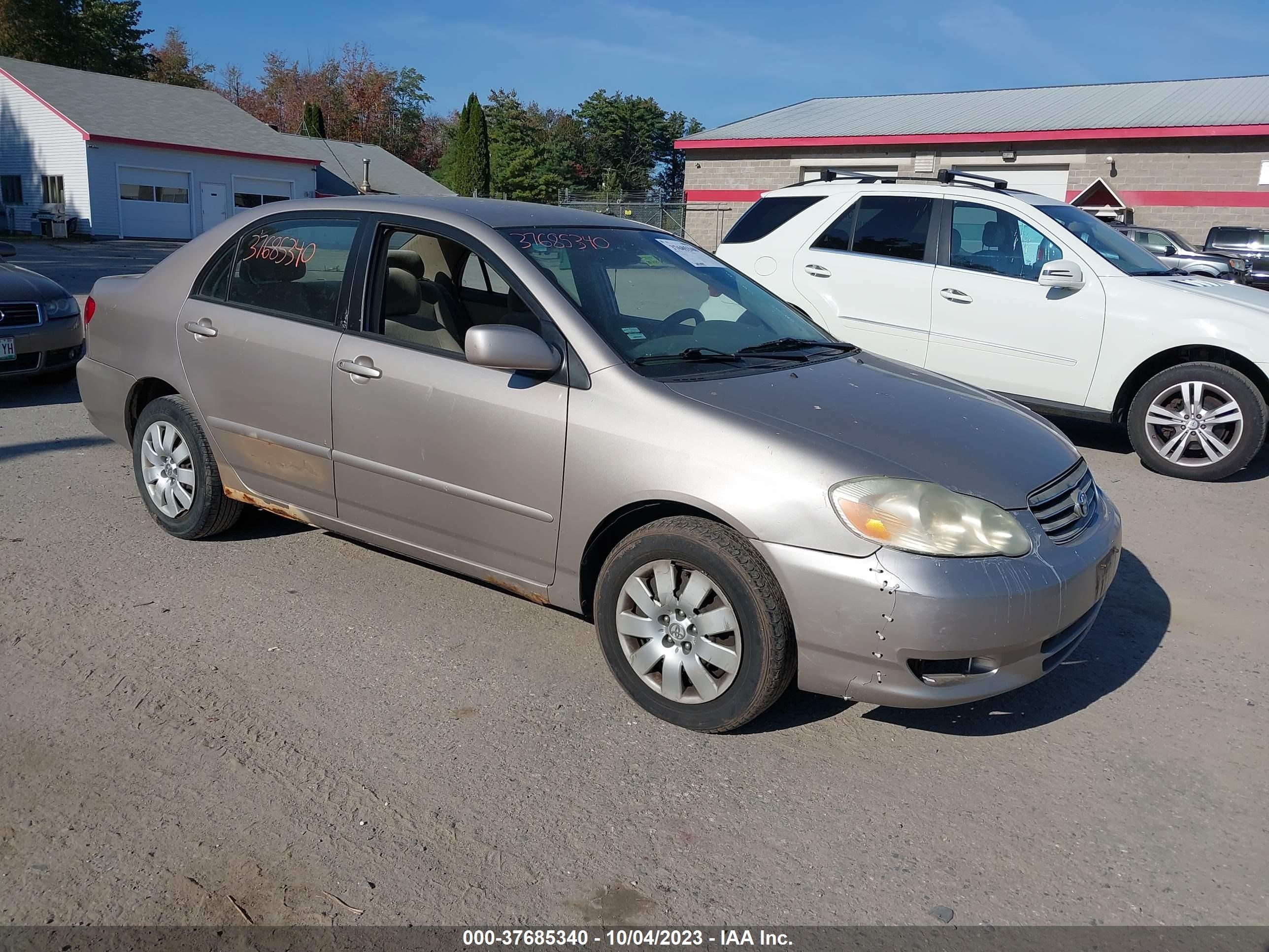 TOYOTA COROLLA 2003 2t1br32e53c084223