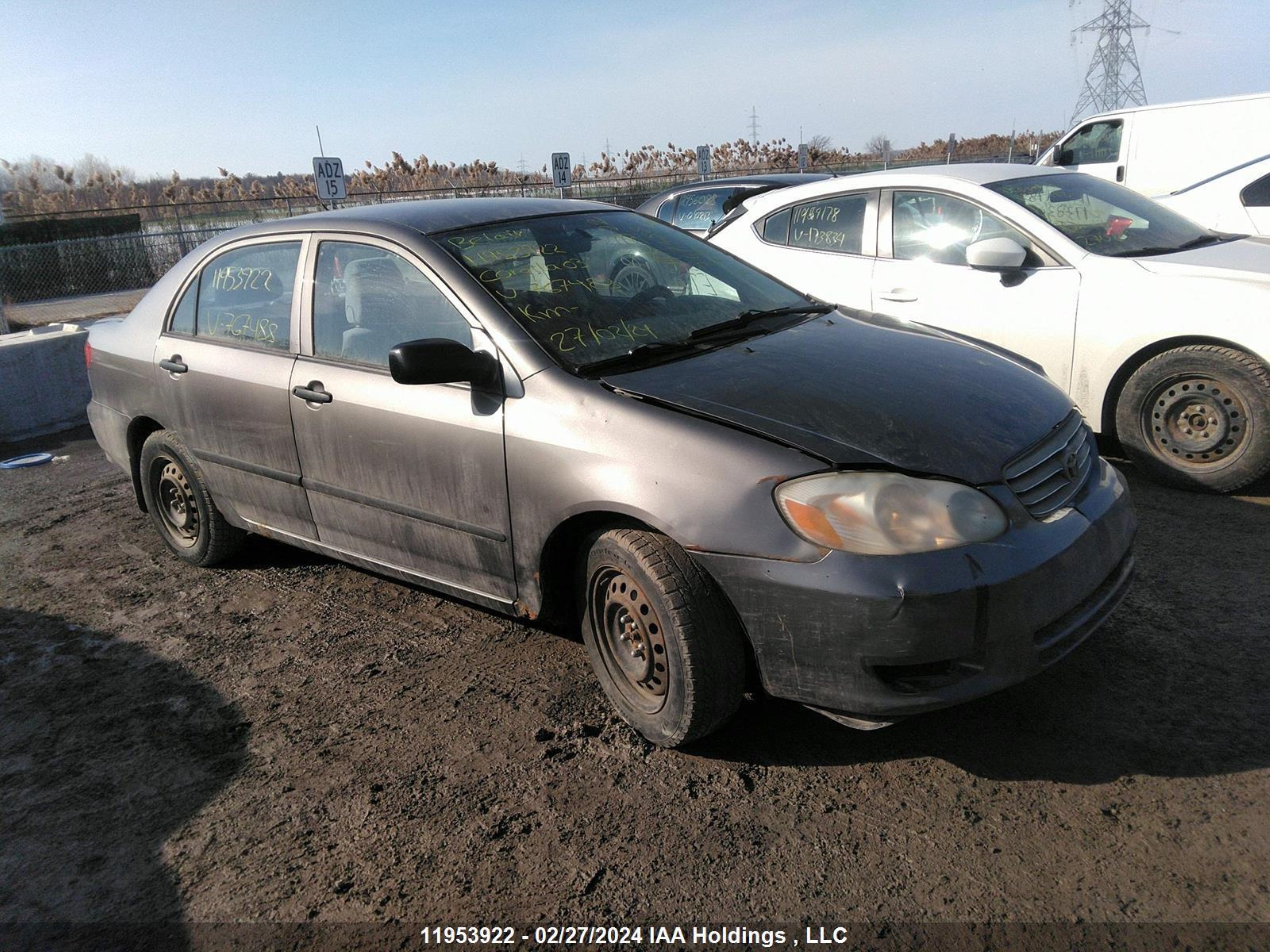 TOYOTA COROLLA 2003 2t1br32e53c767488