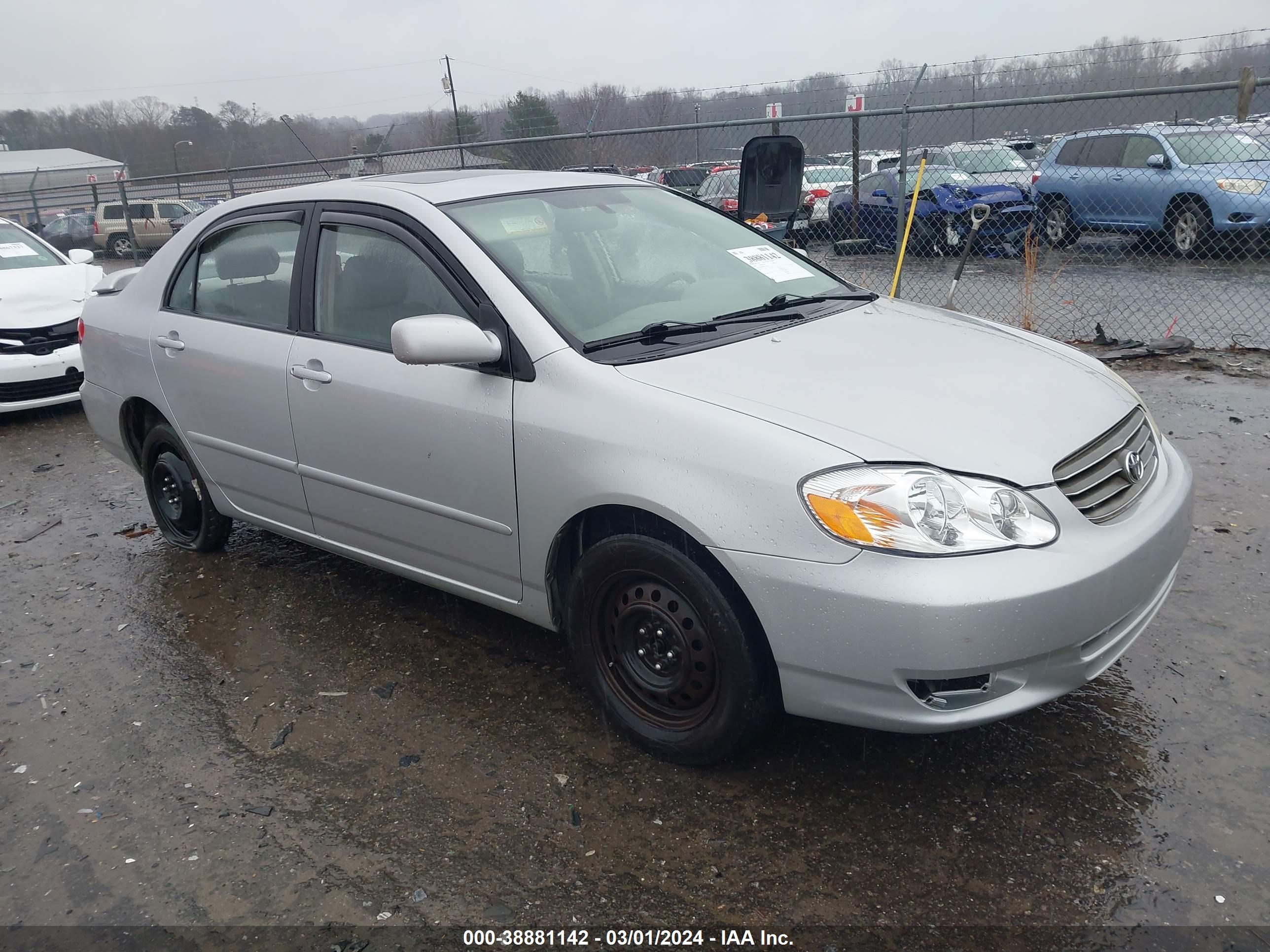 TOYOTA COROLLA 2004 2t1br32e54c277490