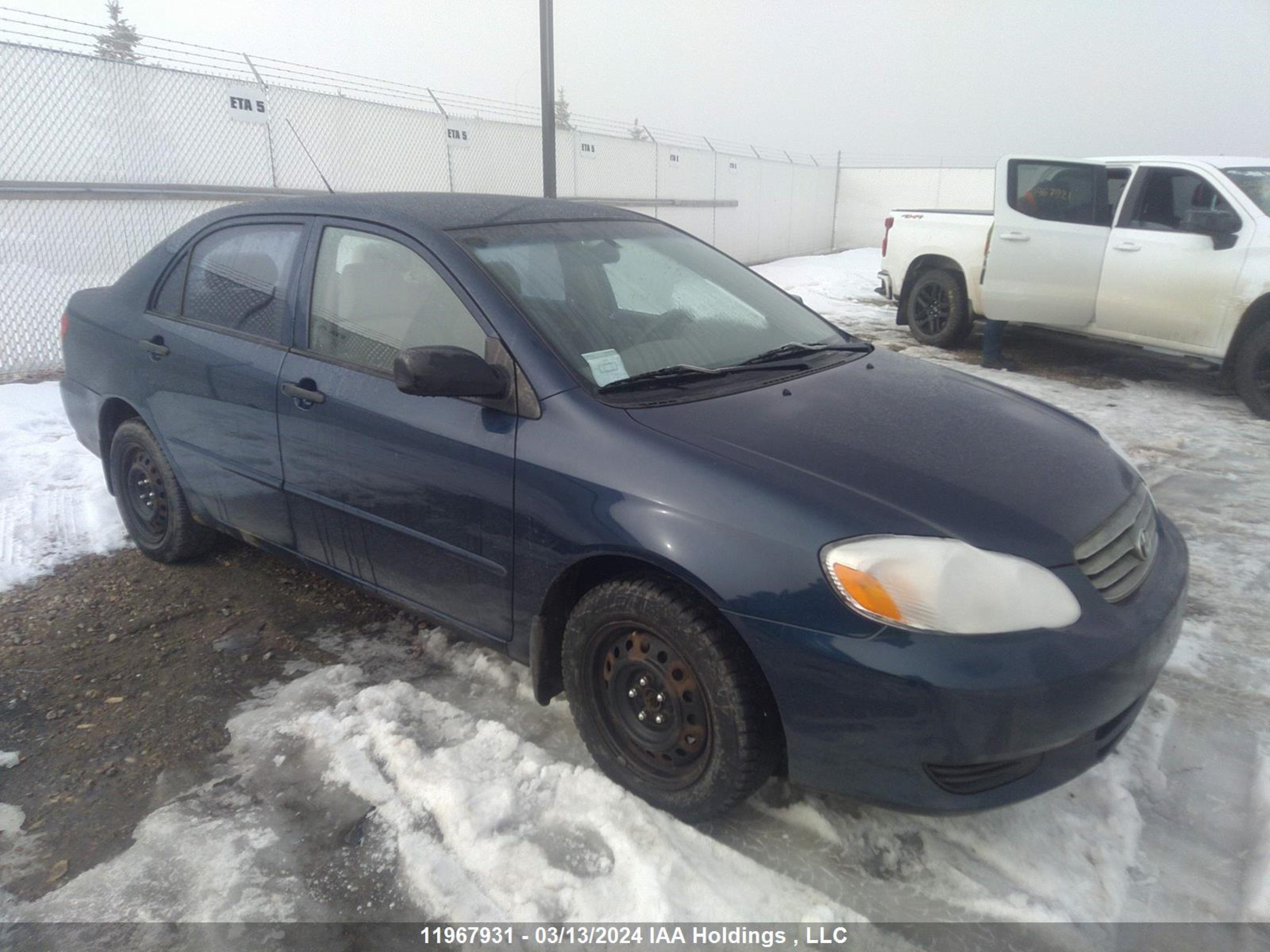 TOYOTA COROLLA 2004 2t1br32e54c814018