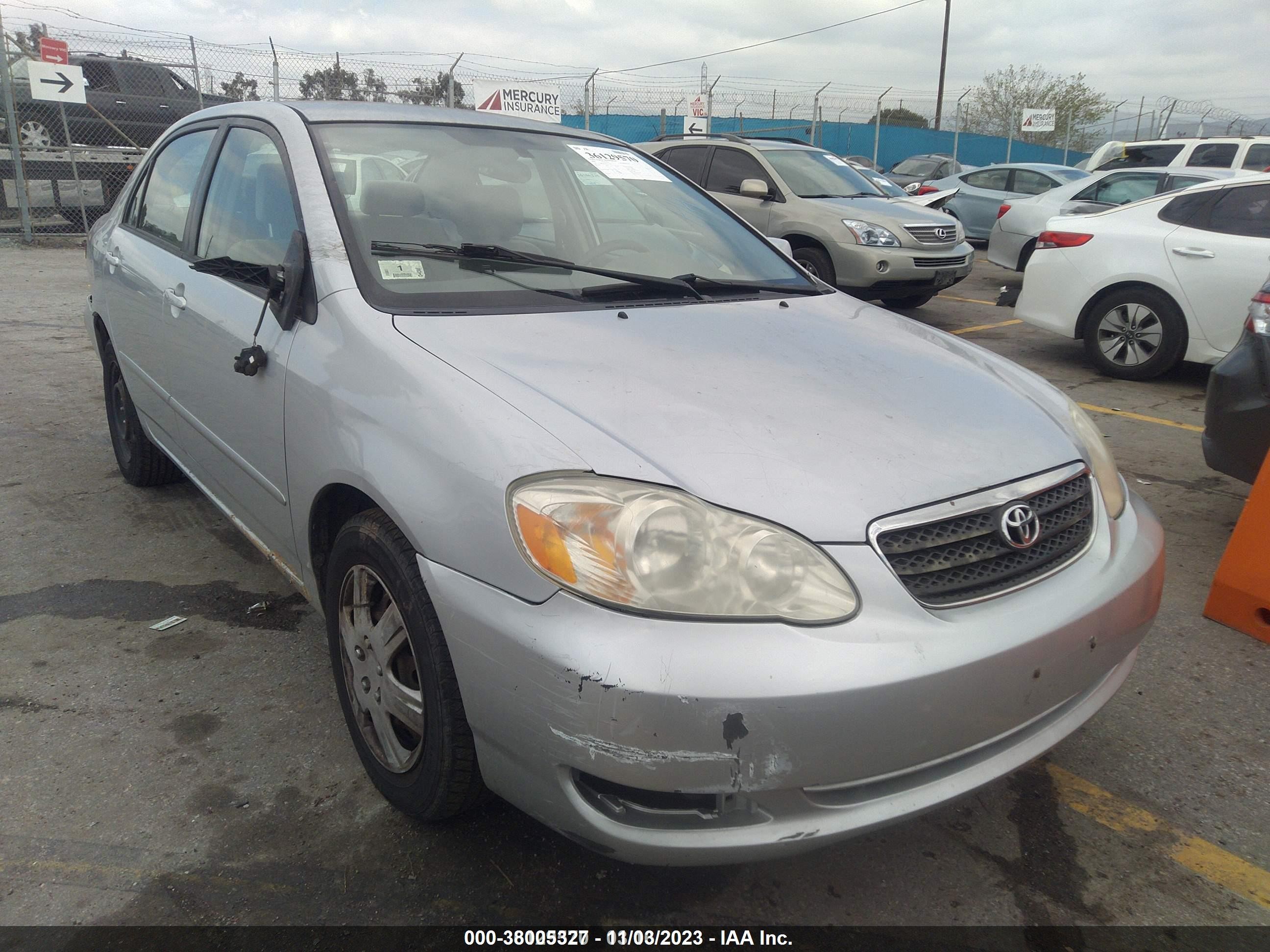 TOYOTA COROLLA 2007 2t1br32e57c755511