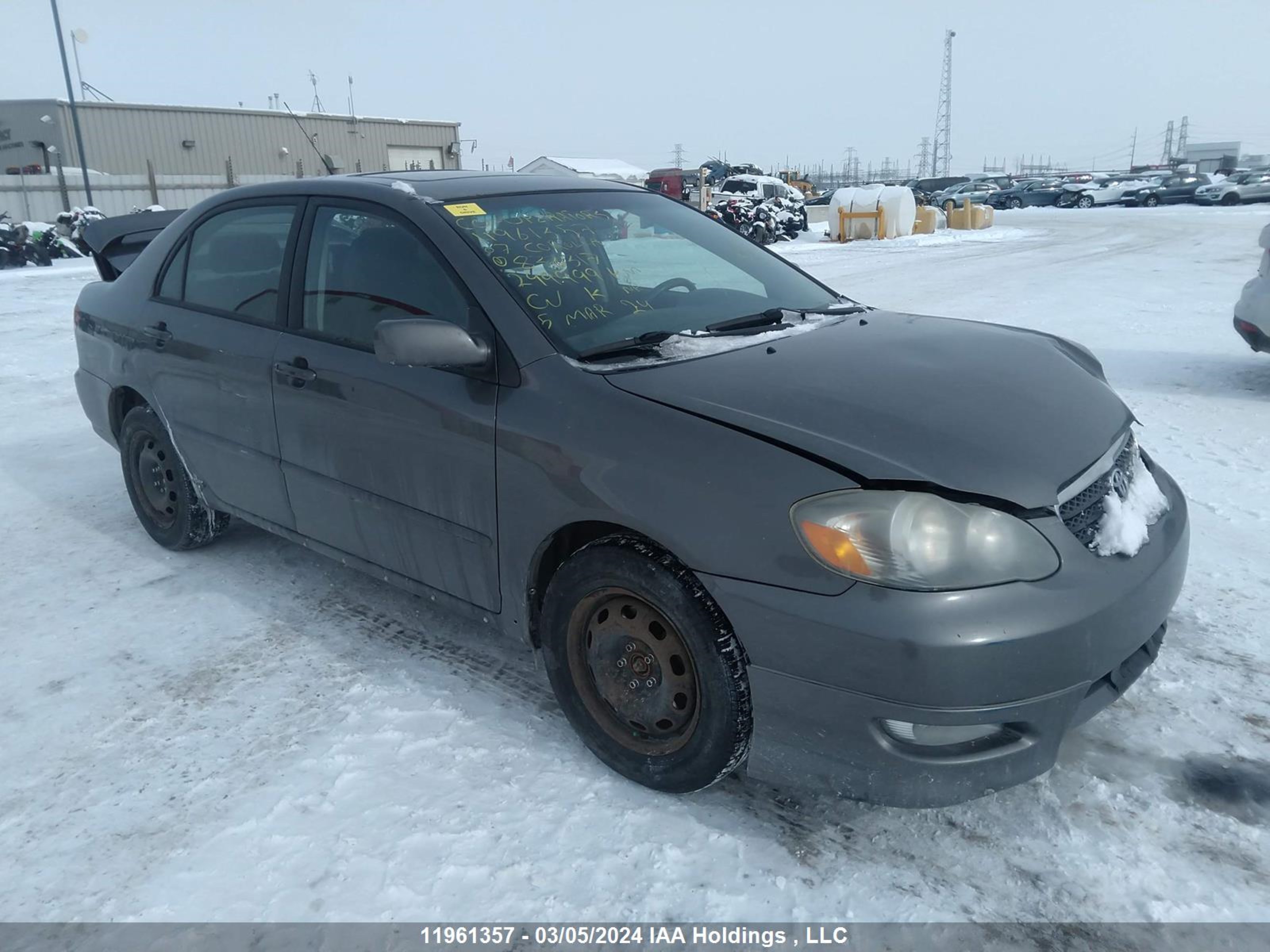 TOYOTA COROLLA 2007 2t1br32e57c833317