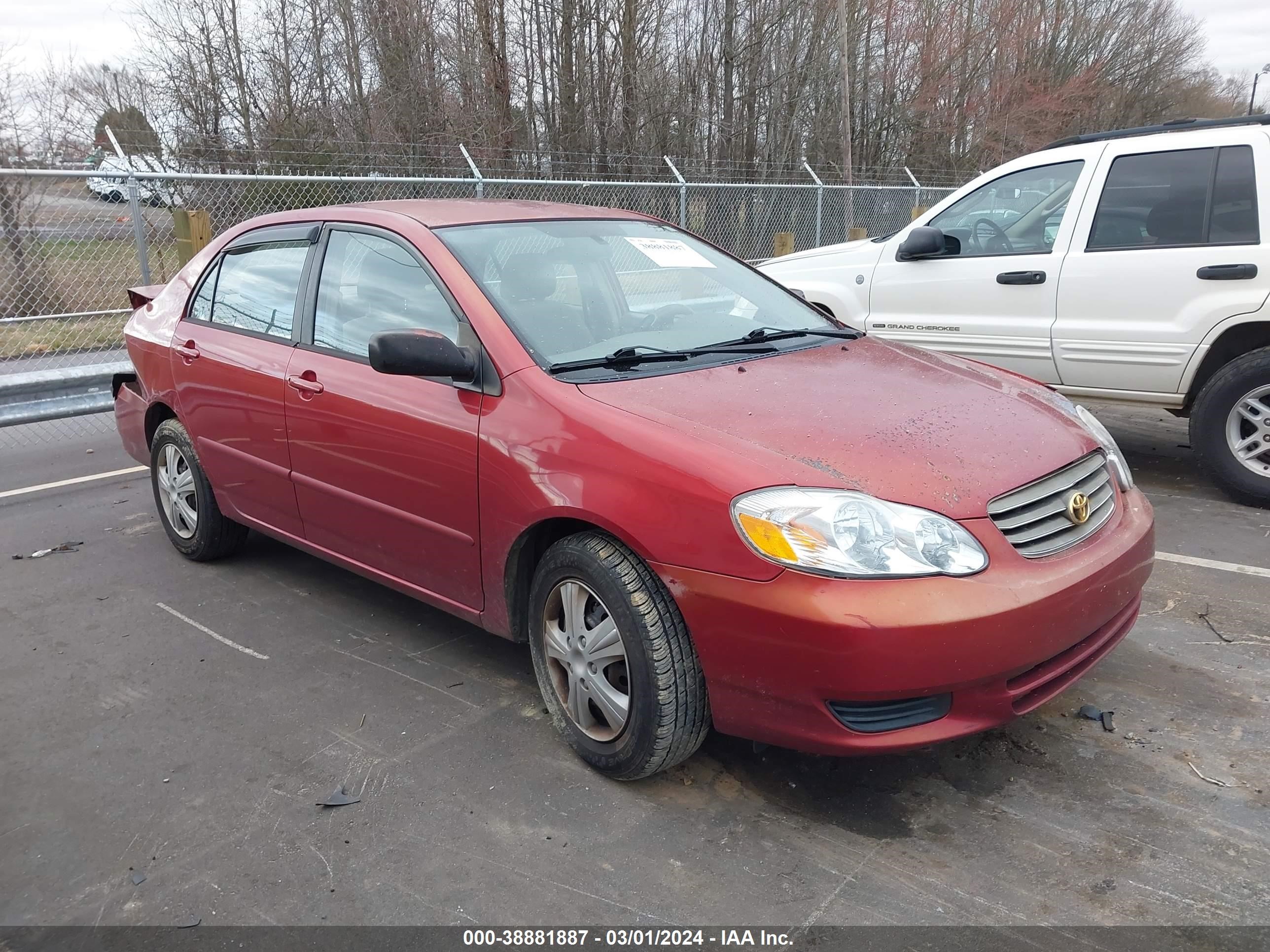 TOYOTA COROLLA 2004 2t1br32e64c268457