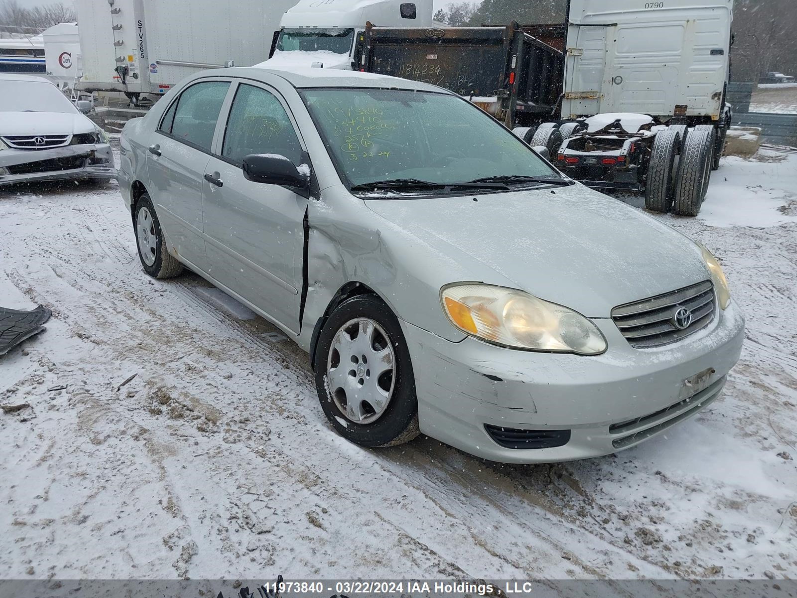 TOYOTA COROLLA 2004 2t1br32e64c834410