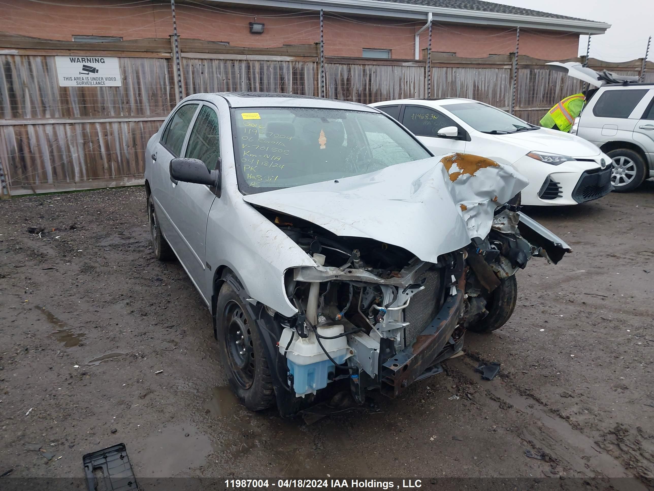 TOYOTA COROLLA 2006 2t1br32e66c701505